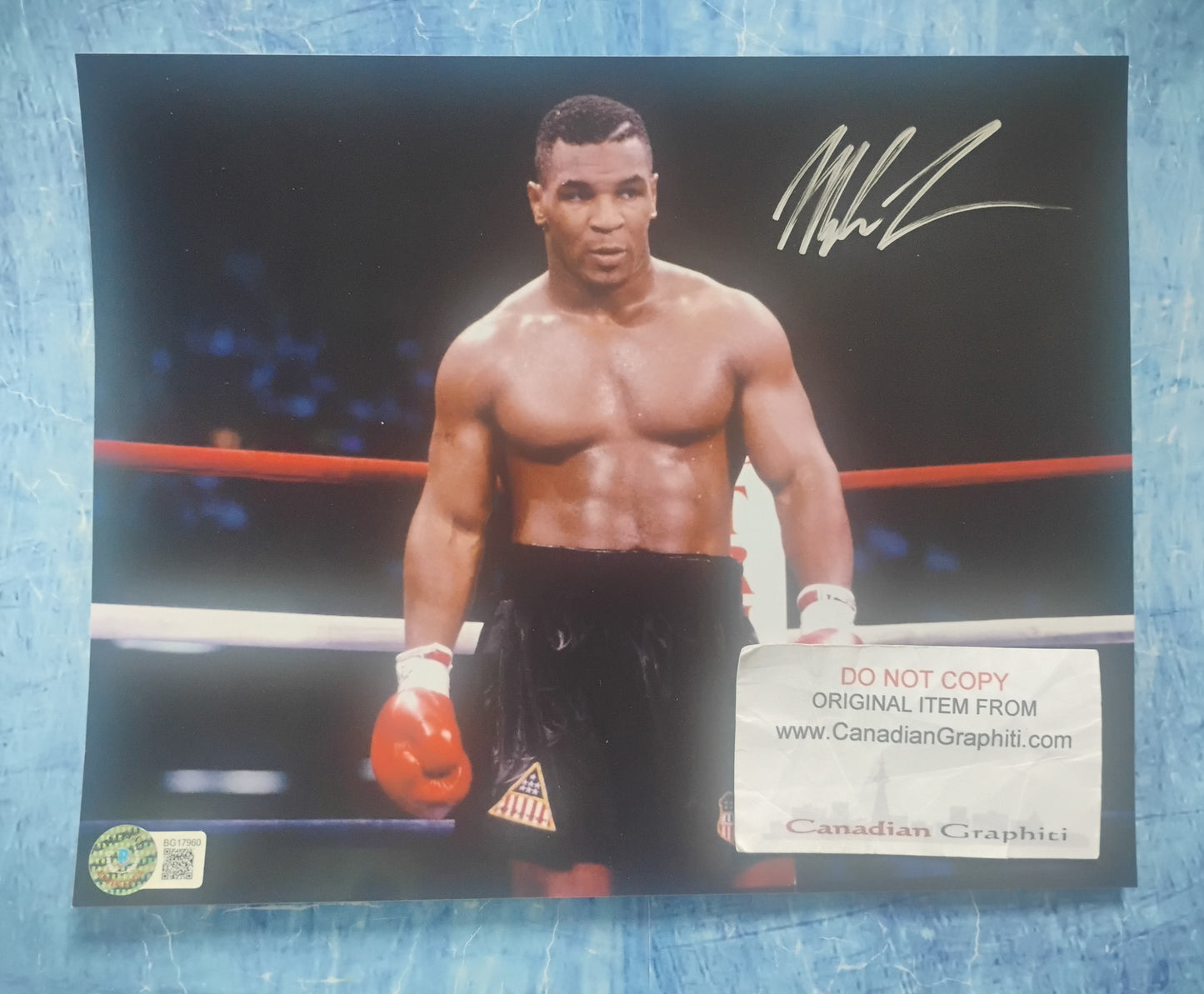 Mike Tyson Hand Signed Autograph 8x10 Photo BAS COA