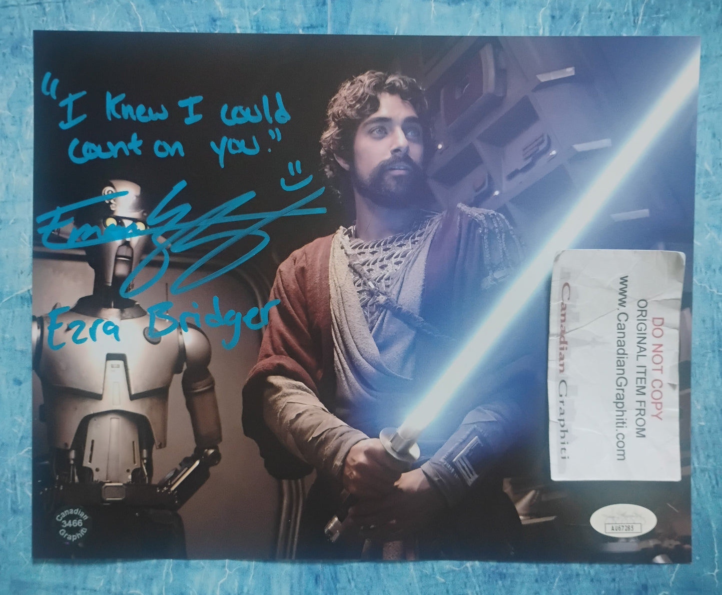 Eman Esfandi Hand Signed Autograph 8x10 Photo JSA COA Star Wars