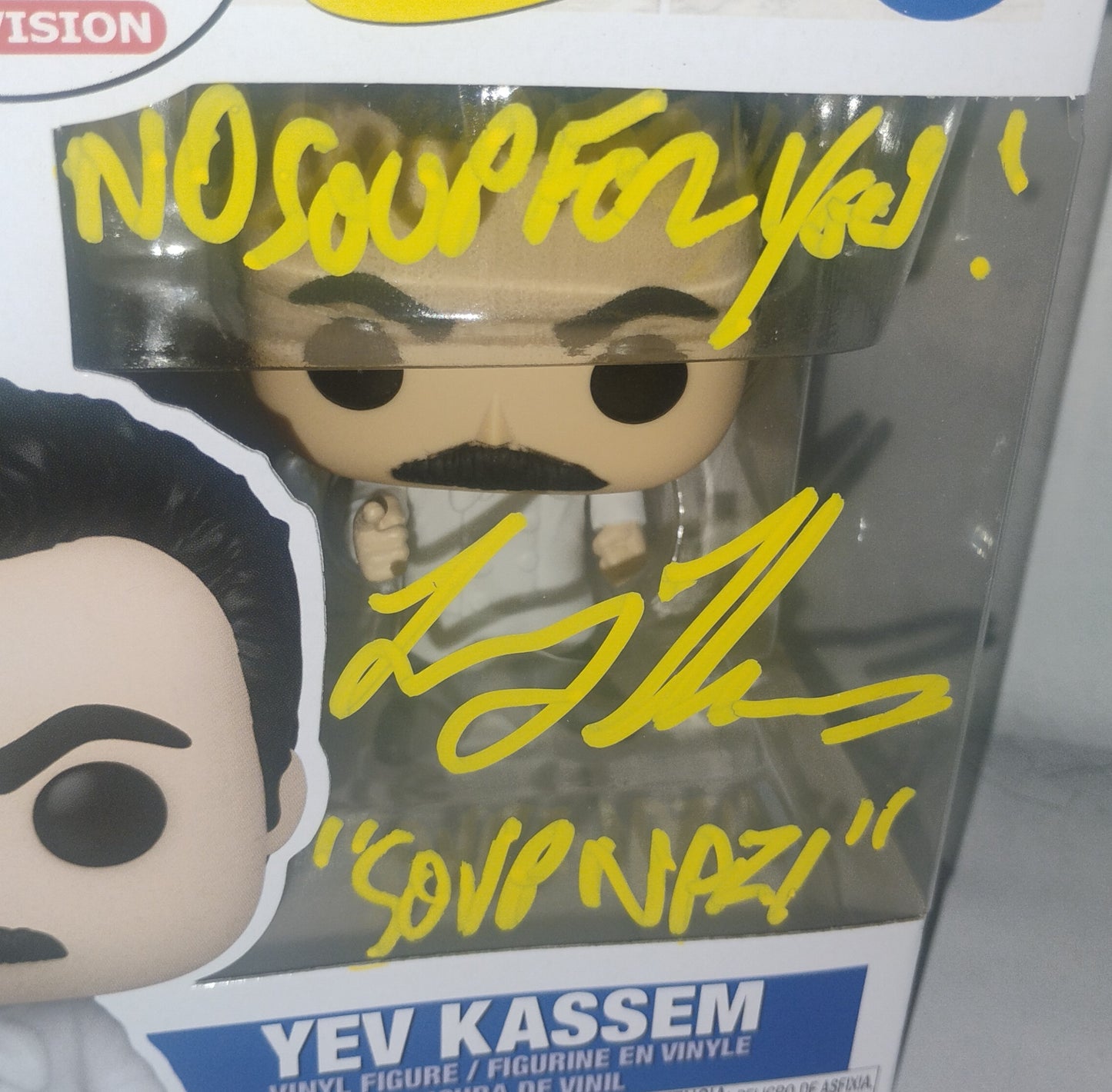 Larry Thomas Hand Signed Autograph Seinfeld Soup Nazi Funko Pop COA