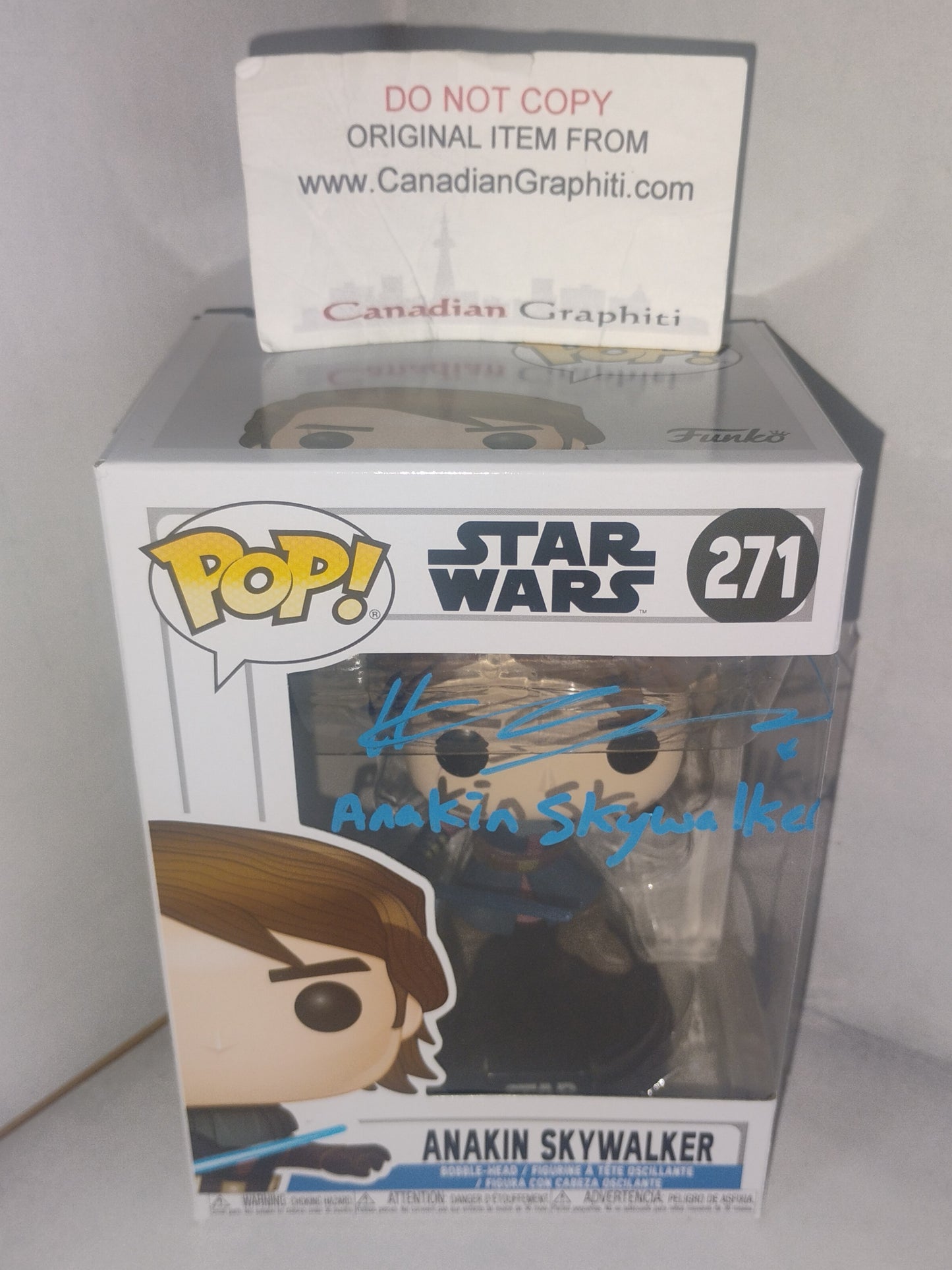 Hayden Christensen Hand Signed Autograph Funko Pop JSA COA Star Wars Anakin Skywalker