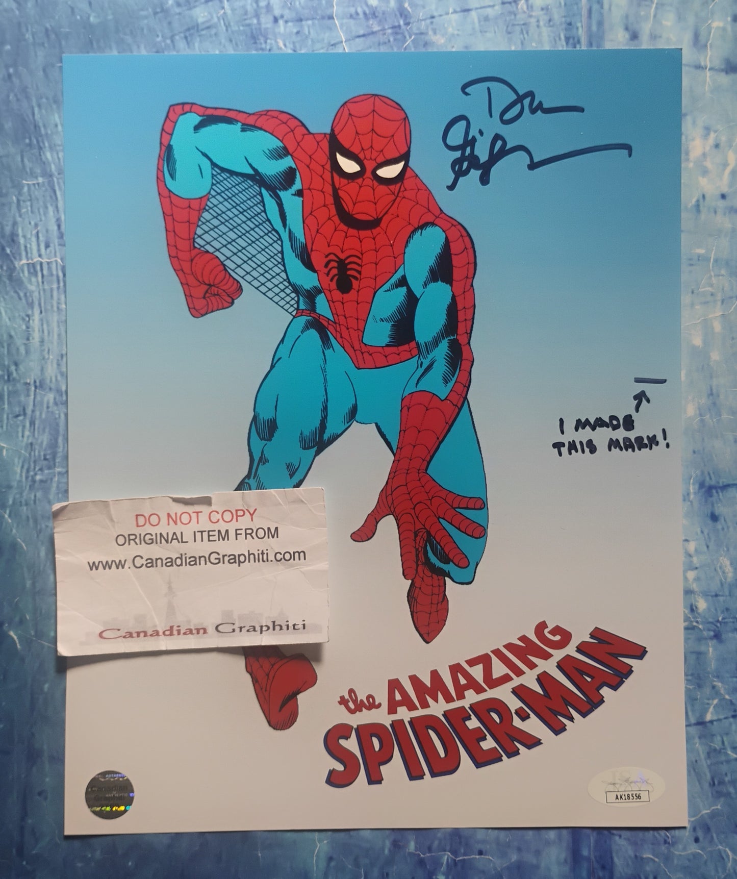 Dan Gilvezan Hand Signed Autograph 8x10 Photo JSA COA Spider-man