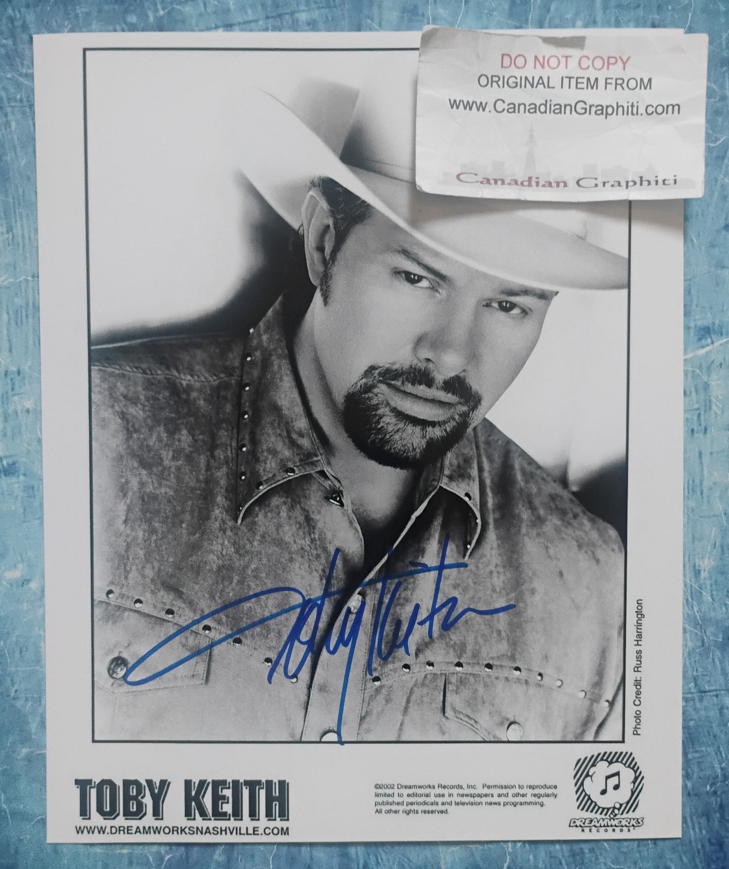 Toby Keith Hand Signed Autograph 8x10 Photo COA