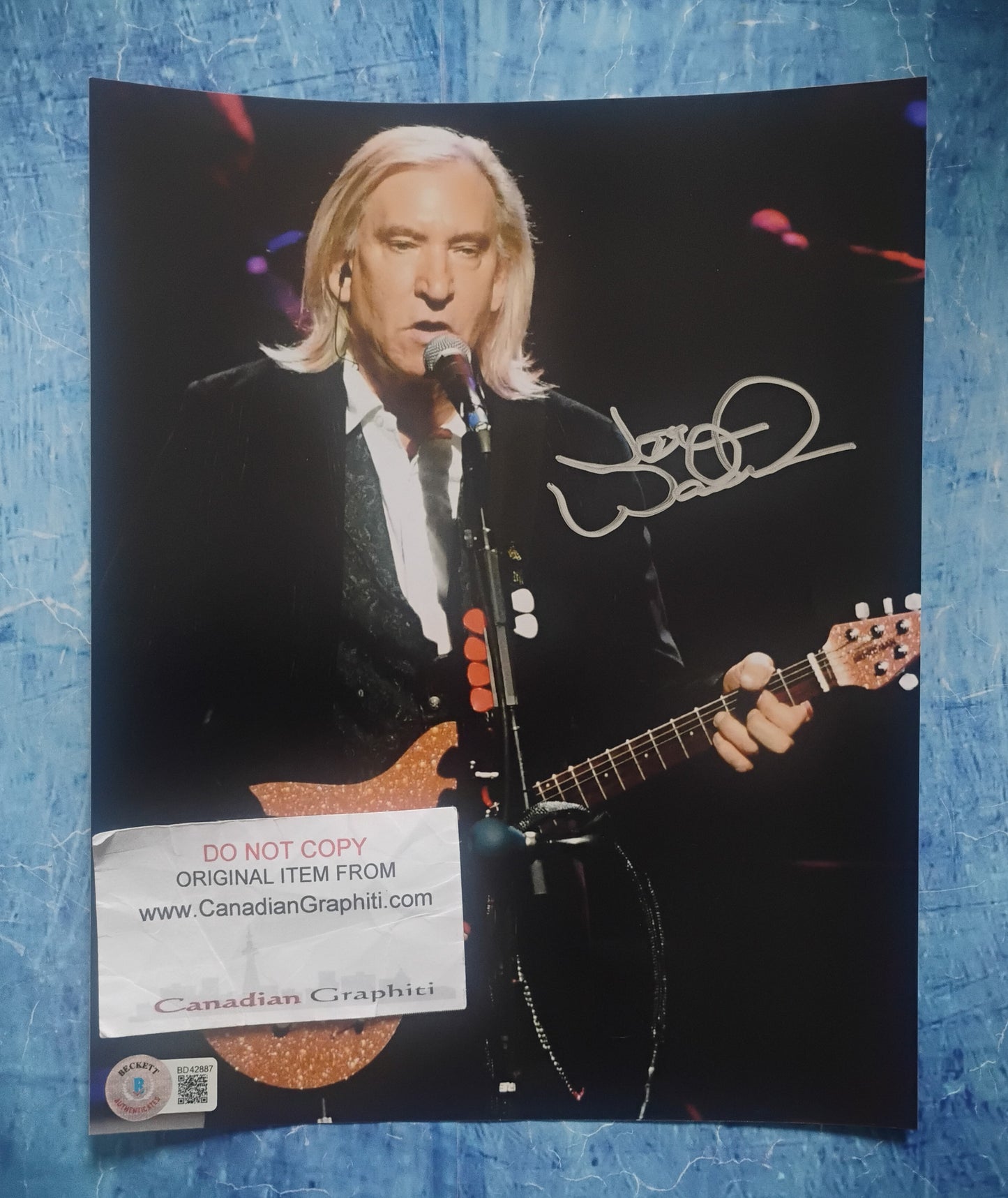 Joe Walsh Hand Signed Autograph 8x10 Photo BAS COA The Eagles