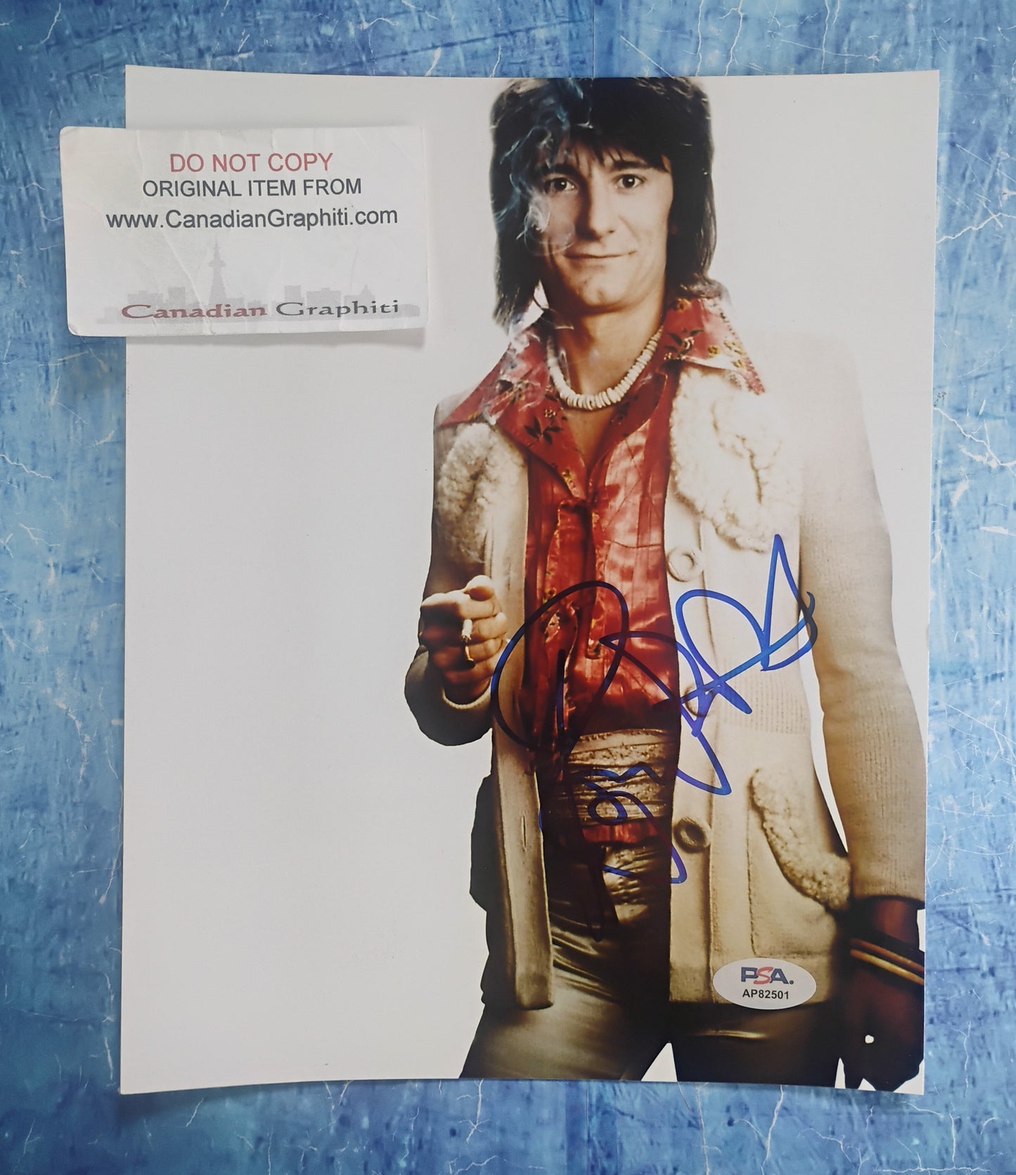 Ronnie Wood Hand Signed Autograph 8x10 Photo PSA COA Rolling Stones