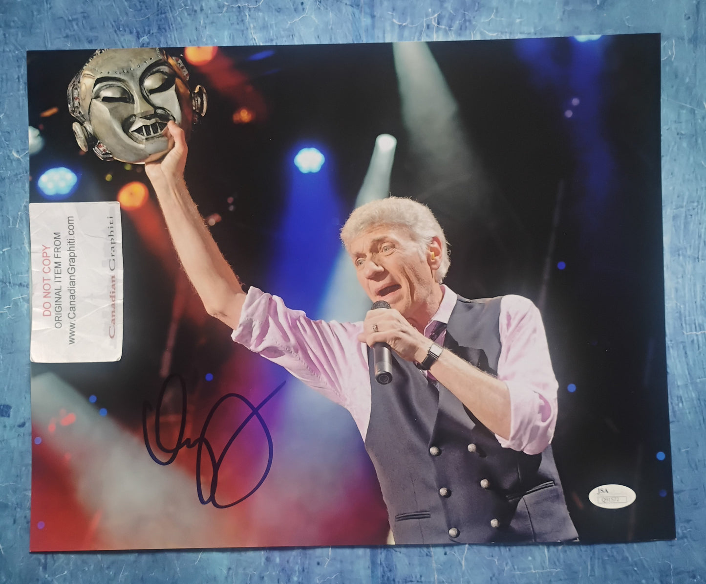 Dennis DeYoung Hand Signed Autograph 11x14 Photo JSA COA Styx