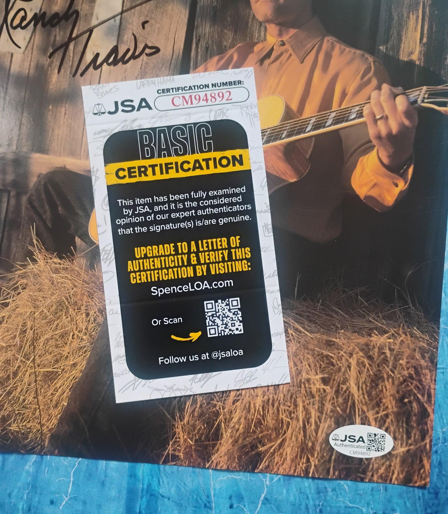Randy Travis Hand Signed Autograph 8x10 Photo JSA COA