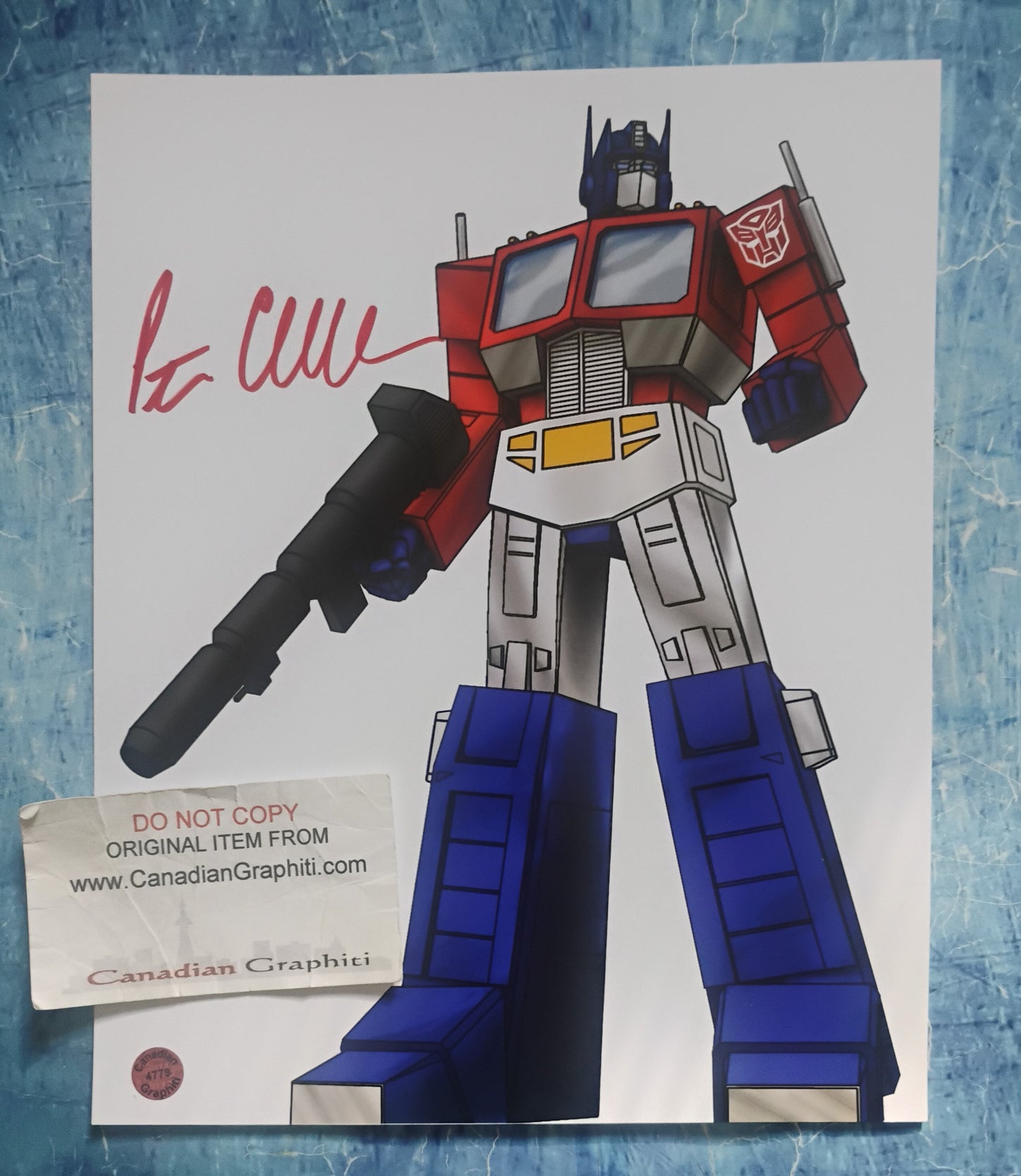 Peter Cullen Hand Signed Autograph 8x10 Photo COA Optimus Prime