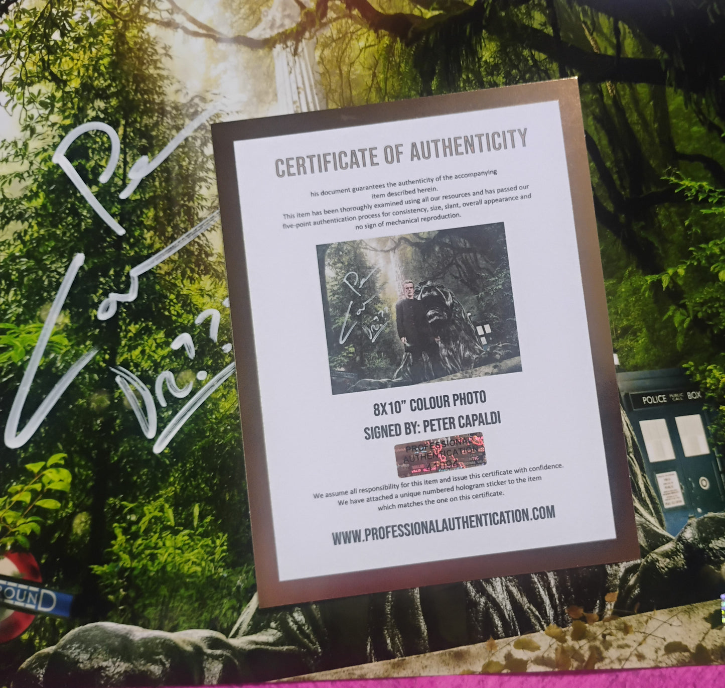 Peter Capaldi Hand Signed Autograph 8x10 Photo COA Doctor Who