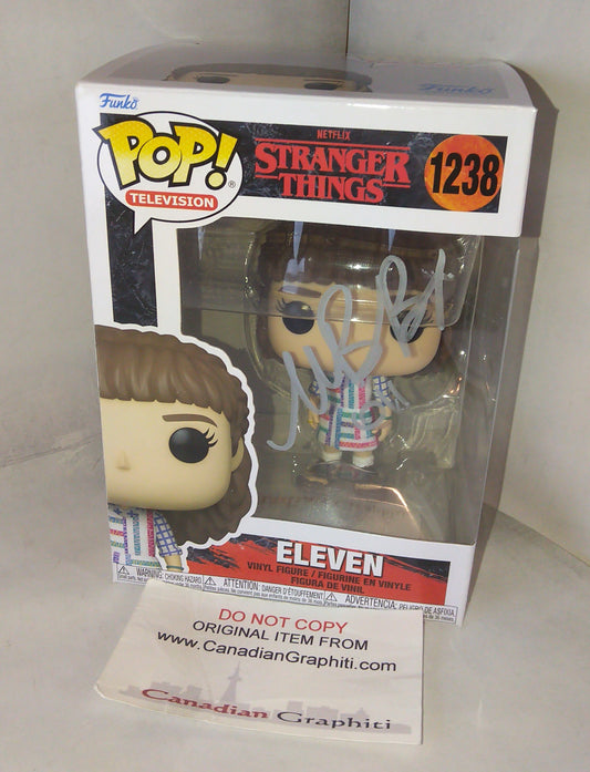 Millie Bobby Brown Hand Signed Autograph Stranger Things Funko Pop COA