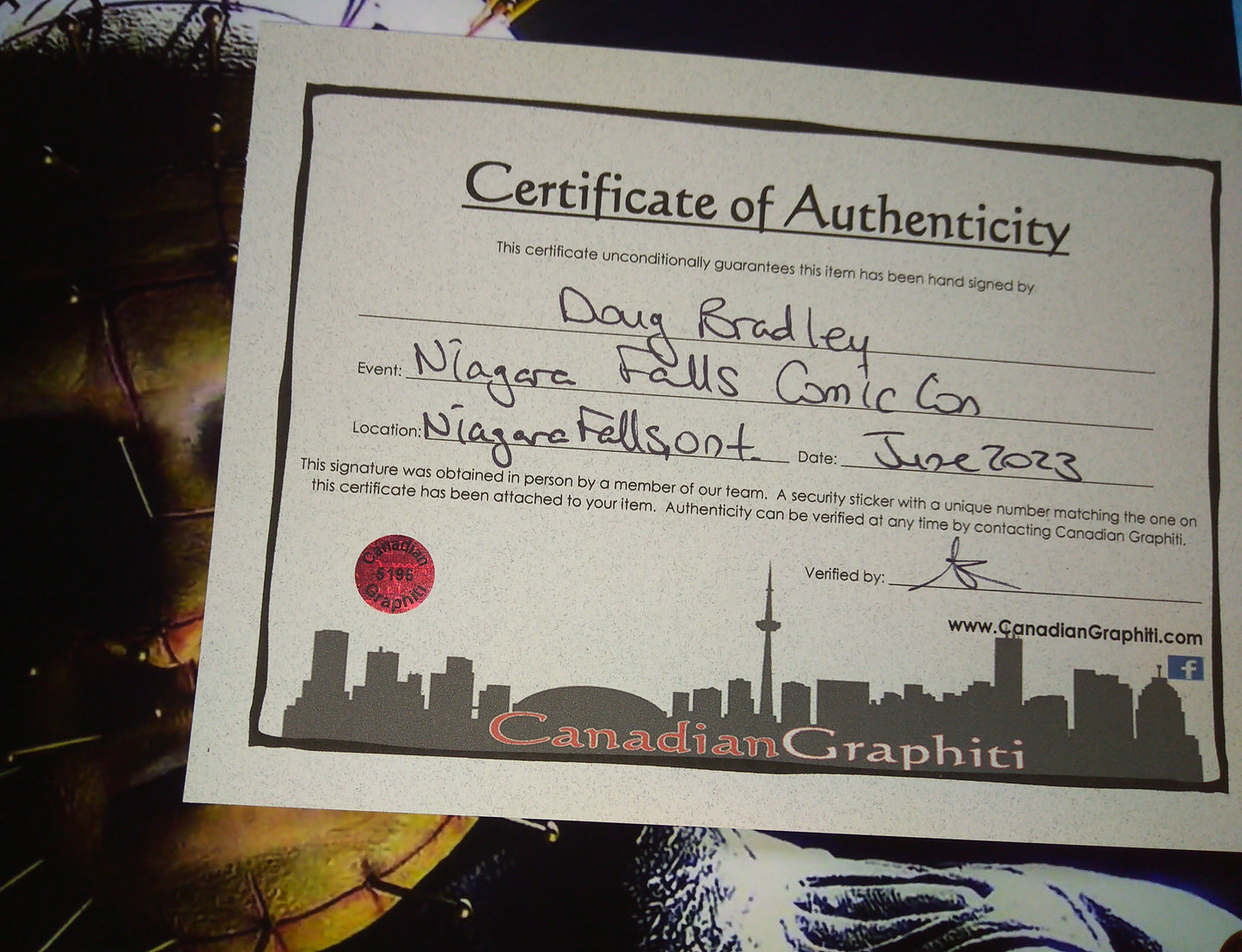 Doug Bradley Hand Signed Autograph 8x10 Photo COA Hellraiser