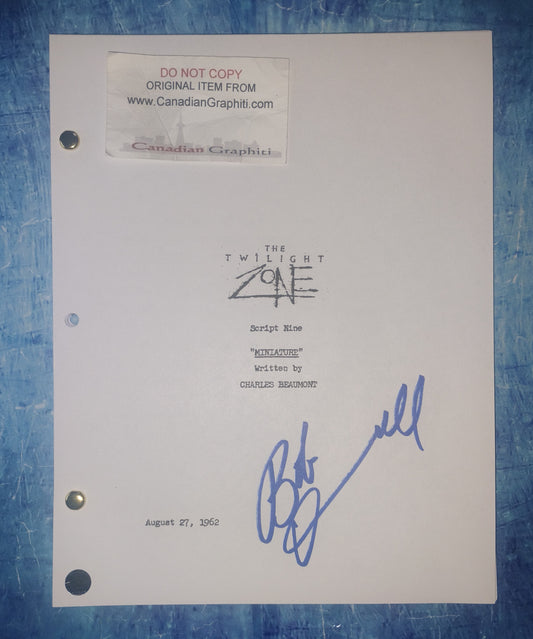 Robert Duvall Hand Signed Autograph Twilight Zone Script COA