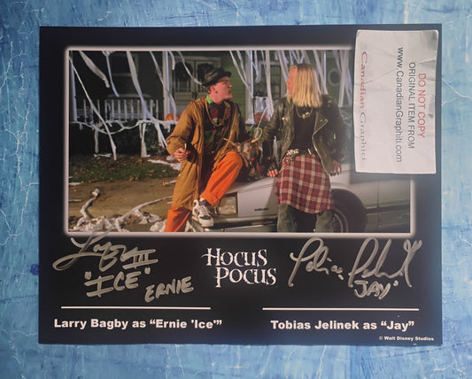 Tobias Jelinek & Larry Bagby Hand Signed Autograph 8x10 Photo COA Hocus Pocus