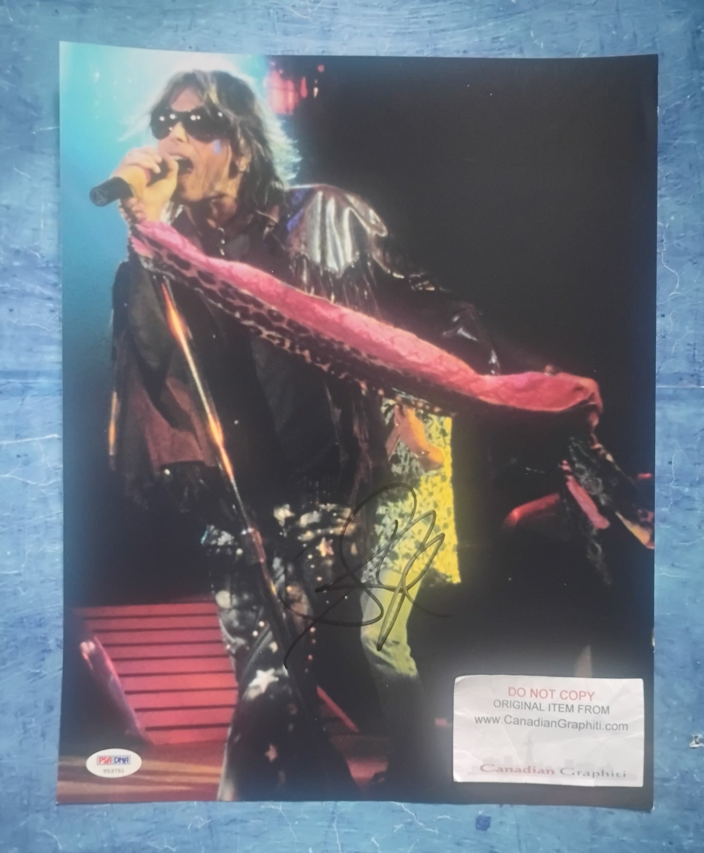 Steven Tyler Hand Signed Autograph 11x14 Photo COA + PSA Aerosmith