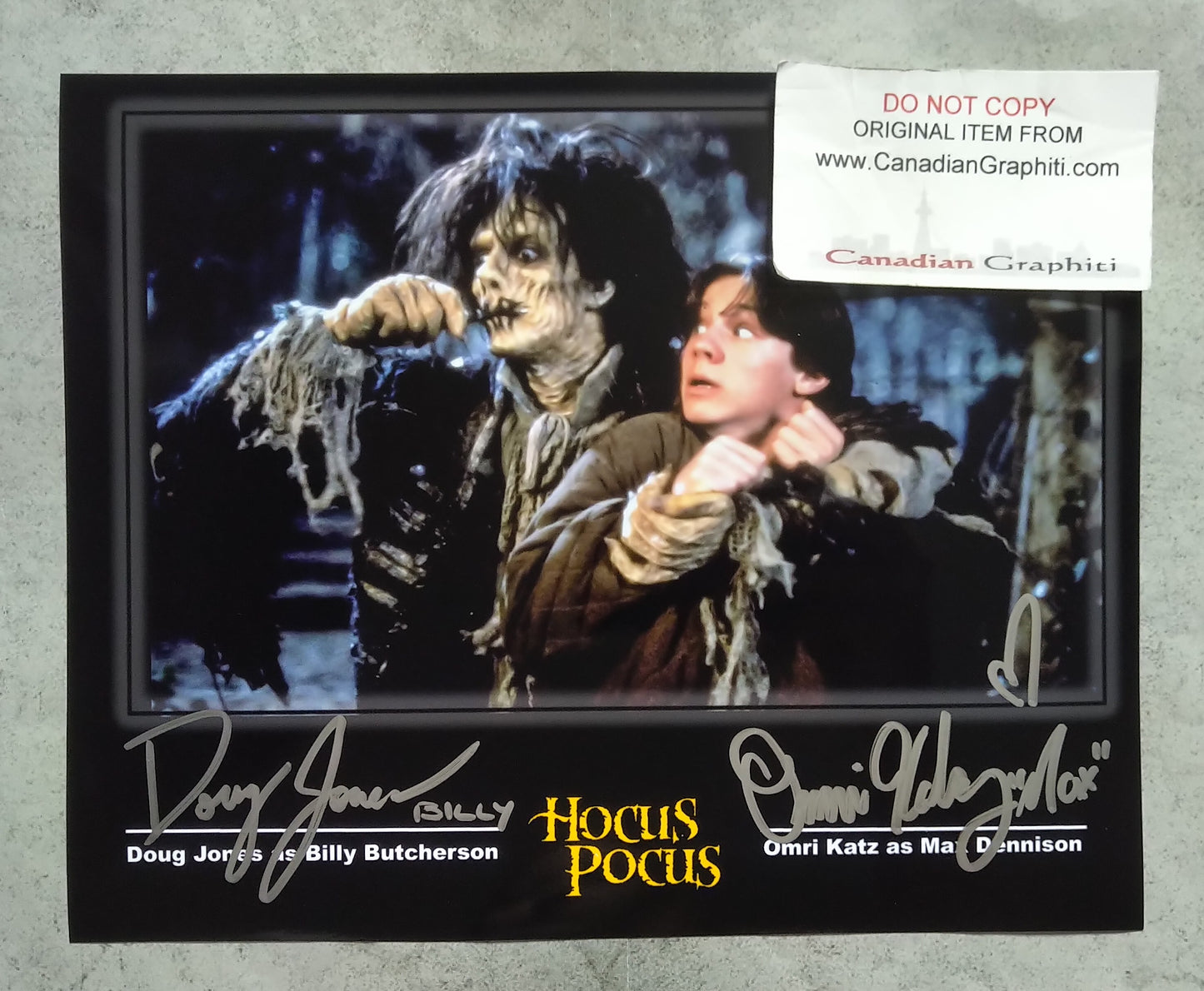 Omri Katz & Doug Jones Hand Signed Autograph 8x10 Photo COA Hocus Pocus