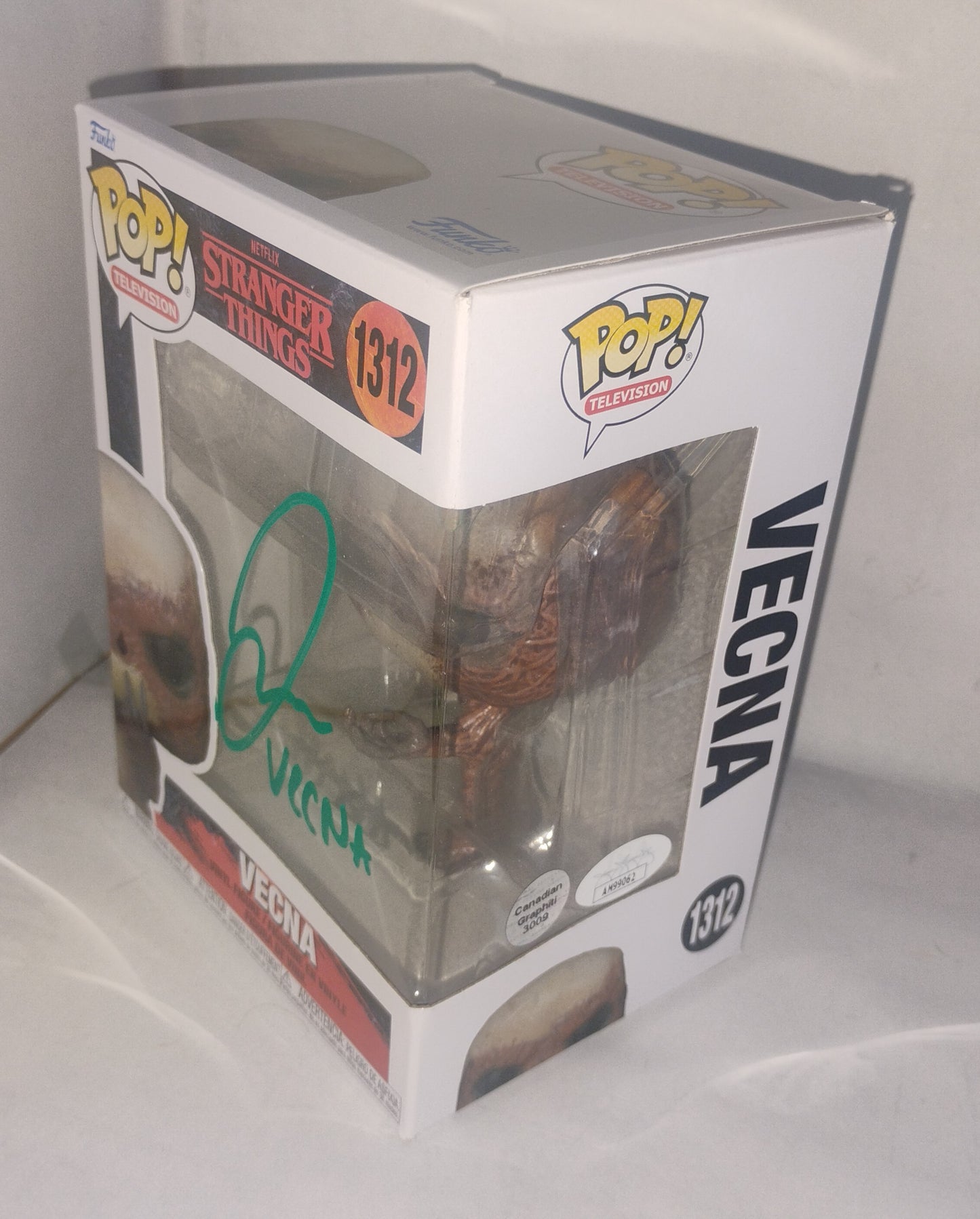 Jamie Campbell Bower Hand Signed Autograph Stranger Things Funko Pop JSA COA Vecna