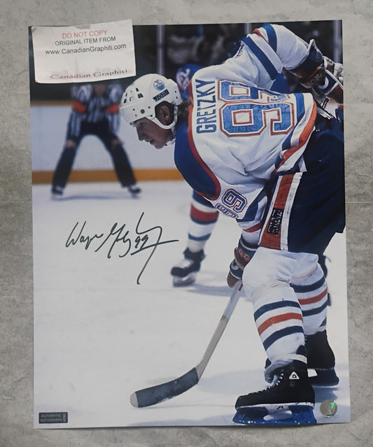 Wayne Gretzky Hand Signed Autograph 11x14 Photo COA Edmonton Oilers
