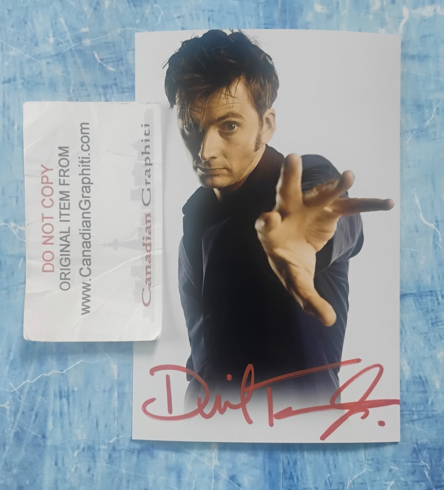 David Tennant Hand Signed Autograph Photo COA Doctor Who