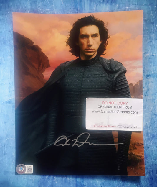 Adam Driver Hand Signed Autograph 8x10 Photo BAS COA Star Wars