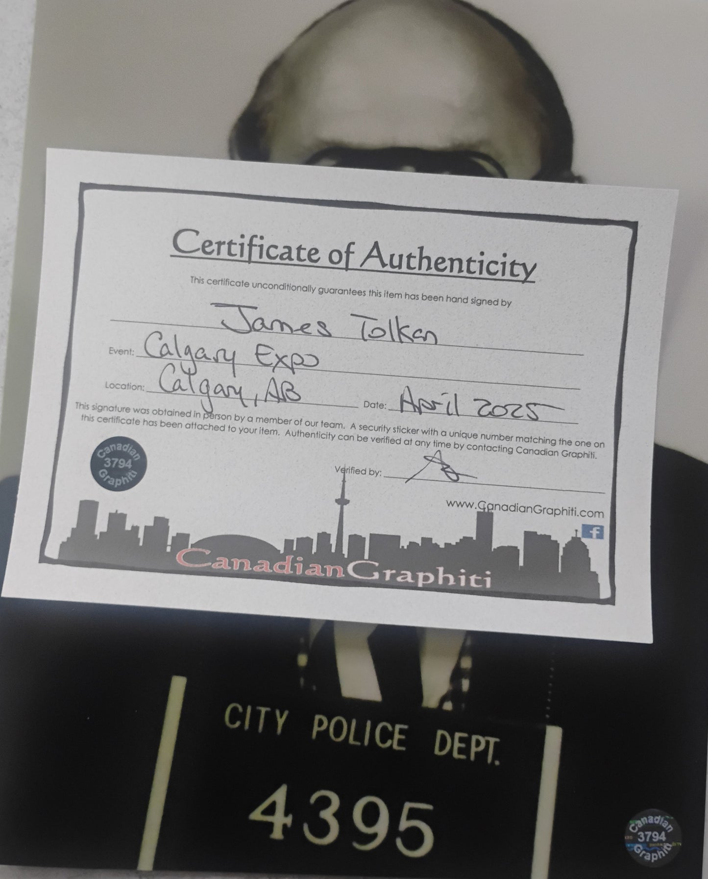 James Tolkan Hand Signed Autograph 8x10 Photo COA Dick Tracy