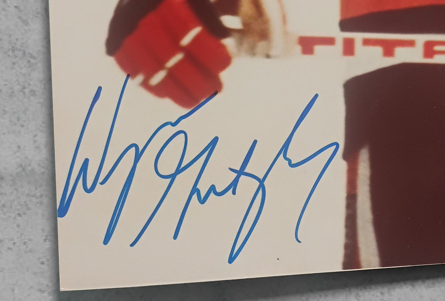 Wayne Gretzky Hand Signed Autograph Photo PSA COA Edmonton Oilers