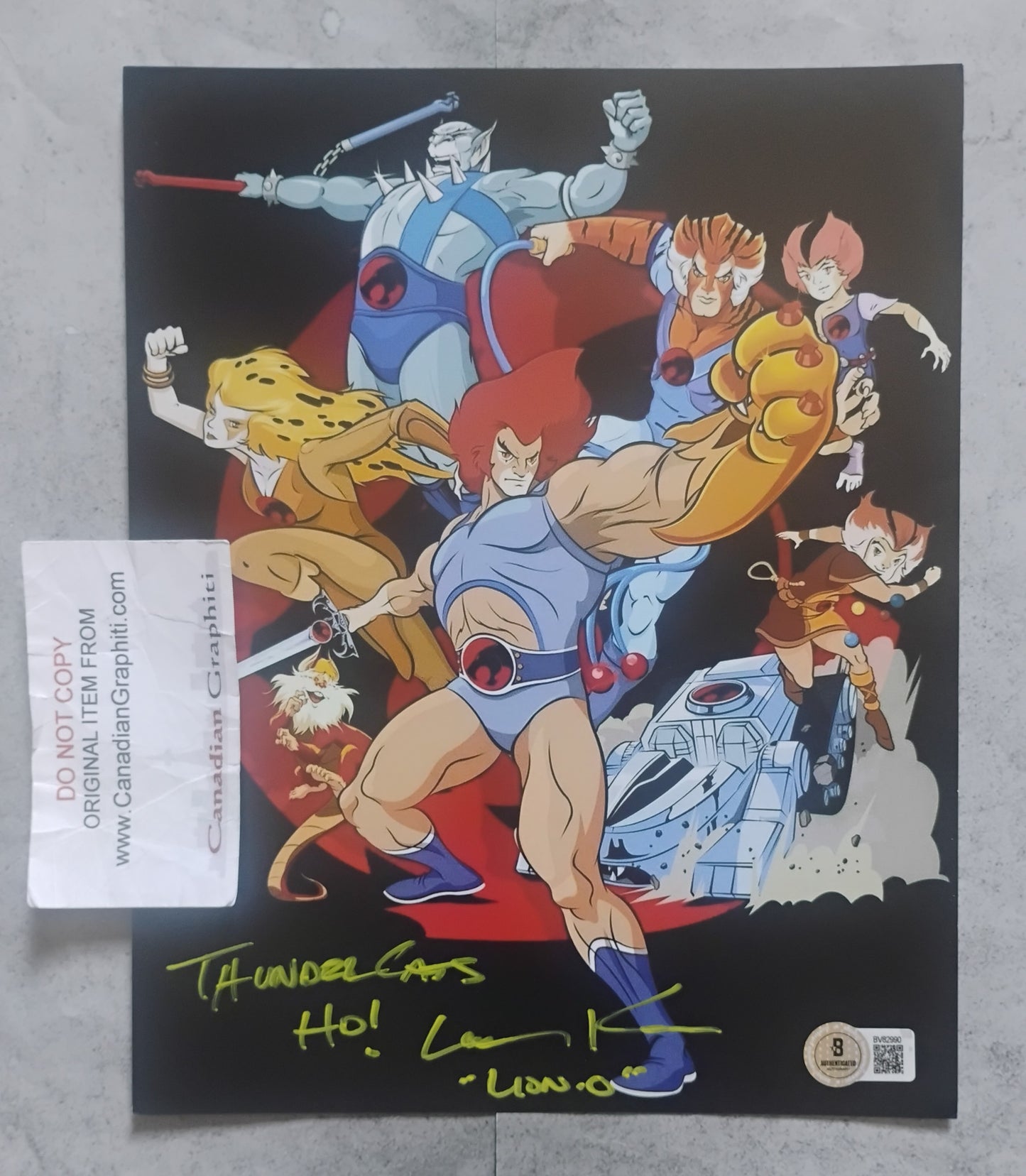 Larry Kenney Hand Signed Autograph 8x10 Photo BAS COA Thundercats