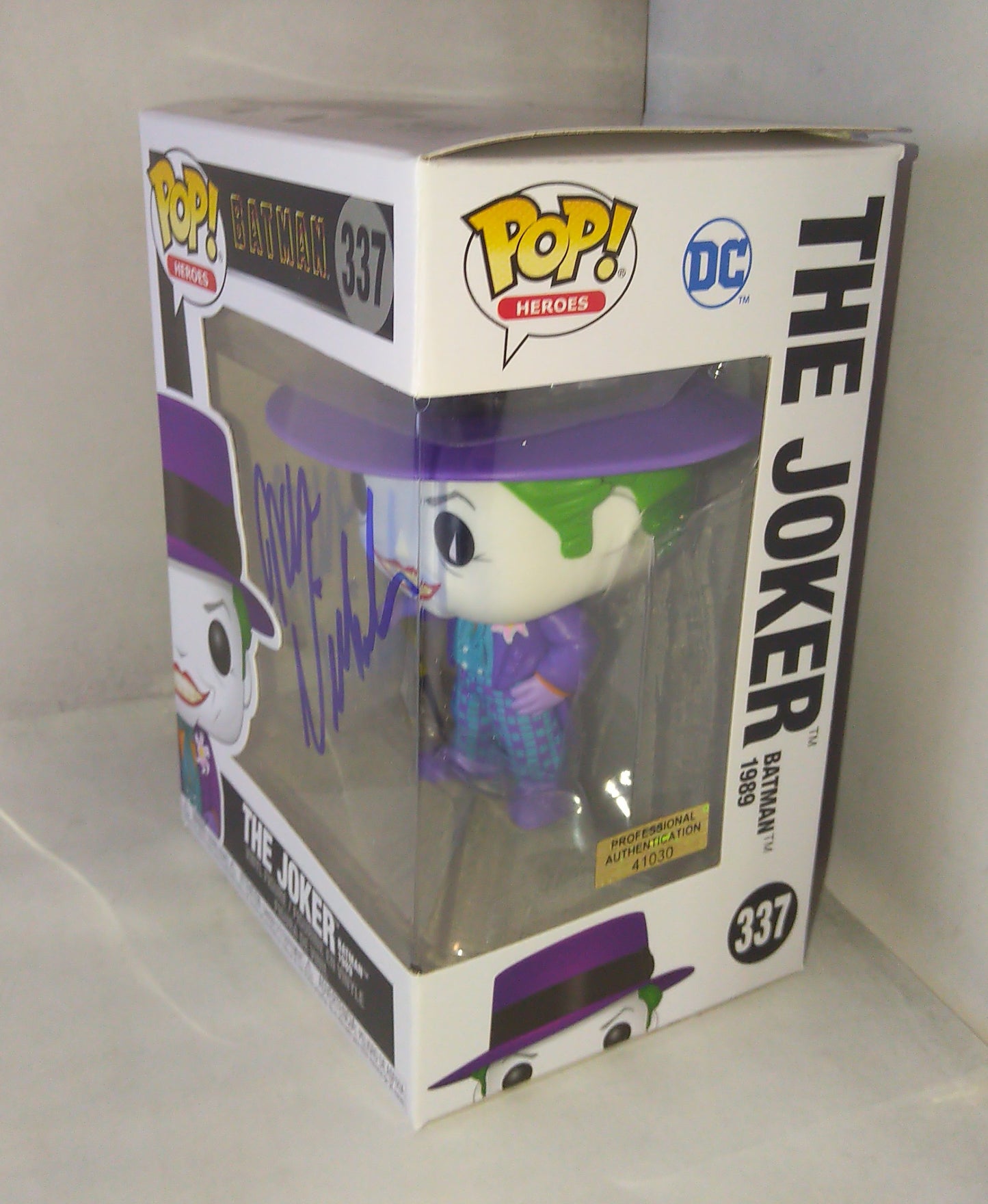 Jack Nicholson Hand Signed Autograph Joker Funko Pop COA Batman