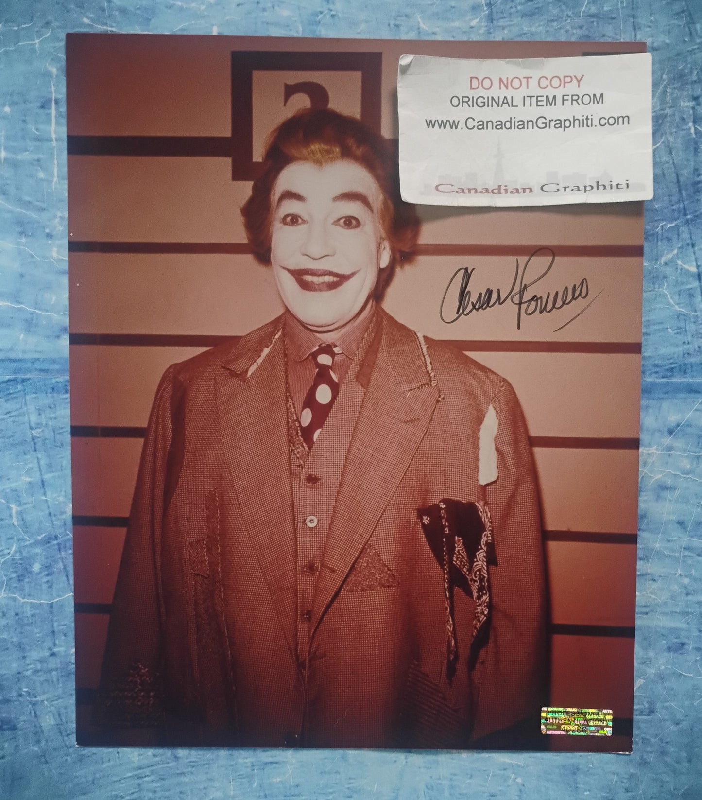 Cesar Romero Hand Signed Autograph 8x10 Photo JSA COA Batman