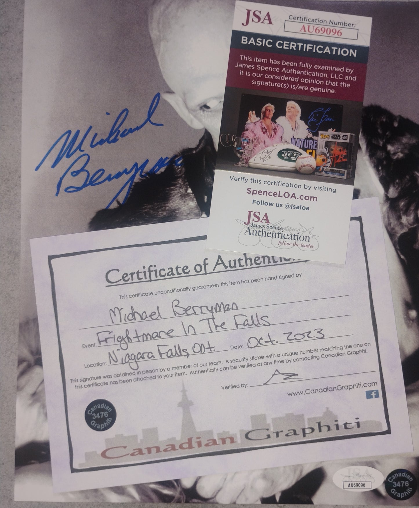 Michael Berryman Hand Signed Autograph 8x10 Photo JSA COA The Hills Have Eyes