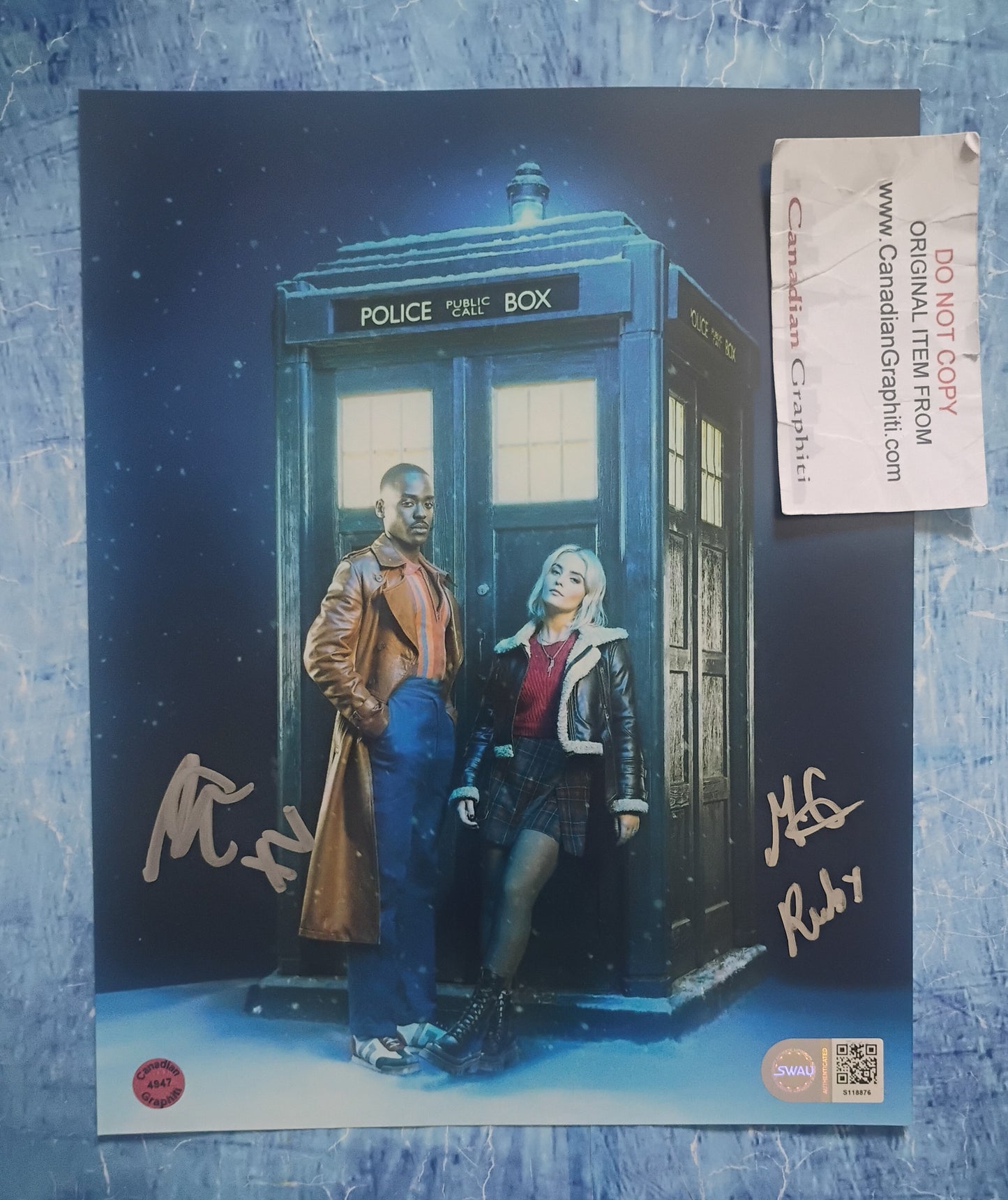Ncuti Gatwa & Millie Gibson Hand Signed Autograph 8x10 Photo SWAU COA Doctor Who