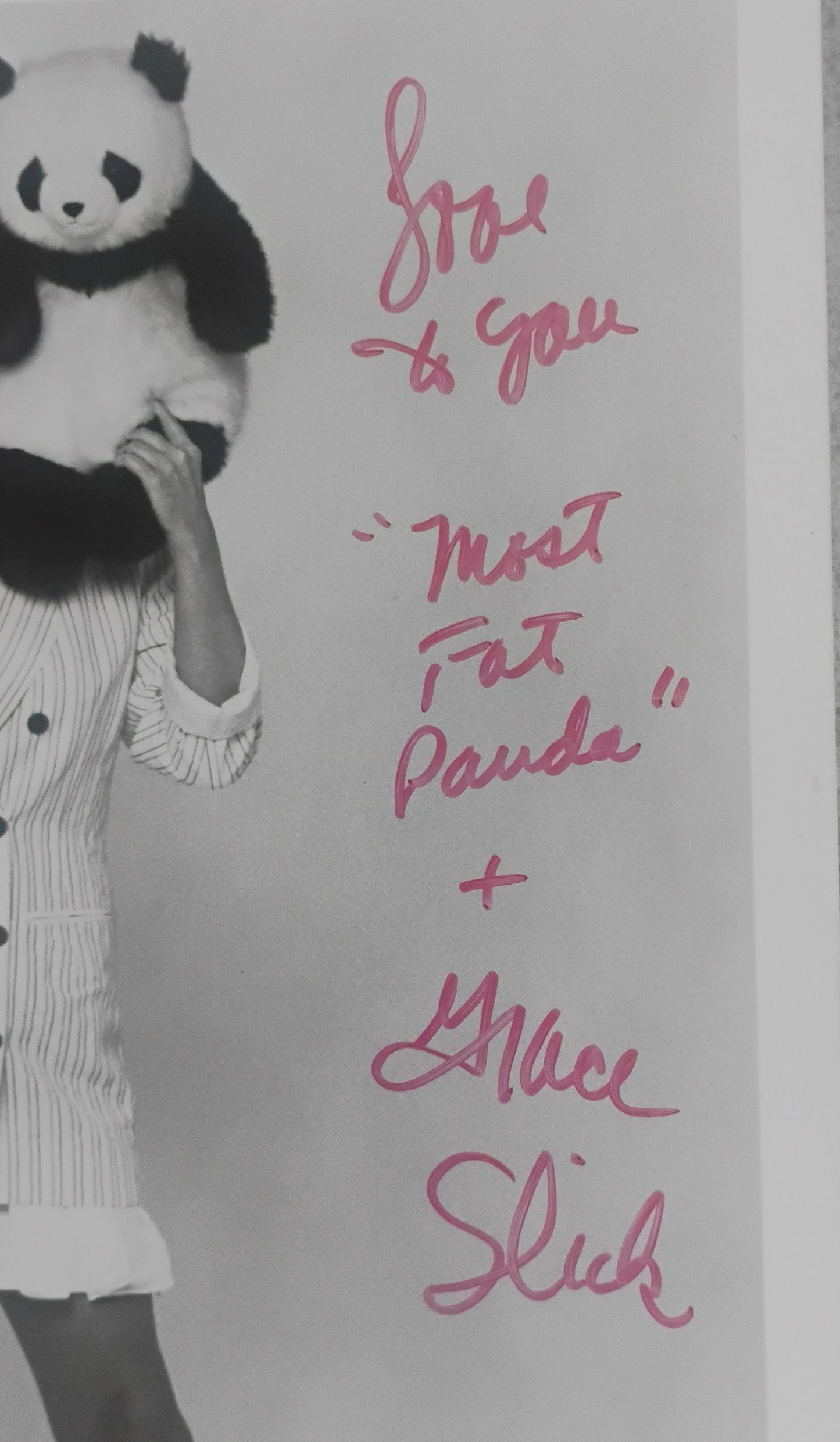 Grace Slick Hand Signed Autograph 8x10 Photo JSA COA