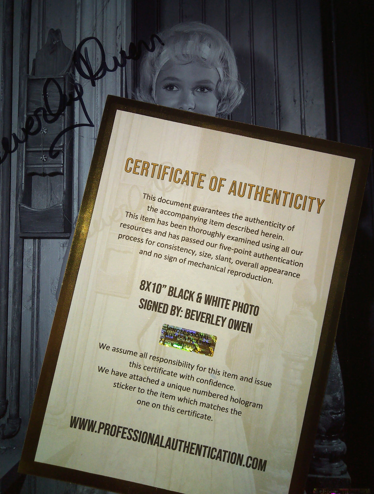 Beverley Owen Hand Signed Autograph 8x10 Photo COA The Munsters