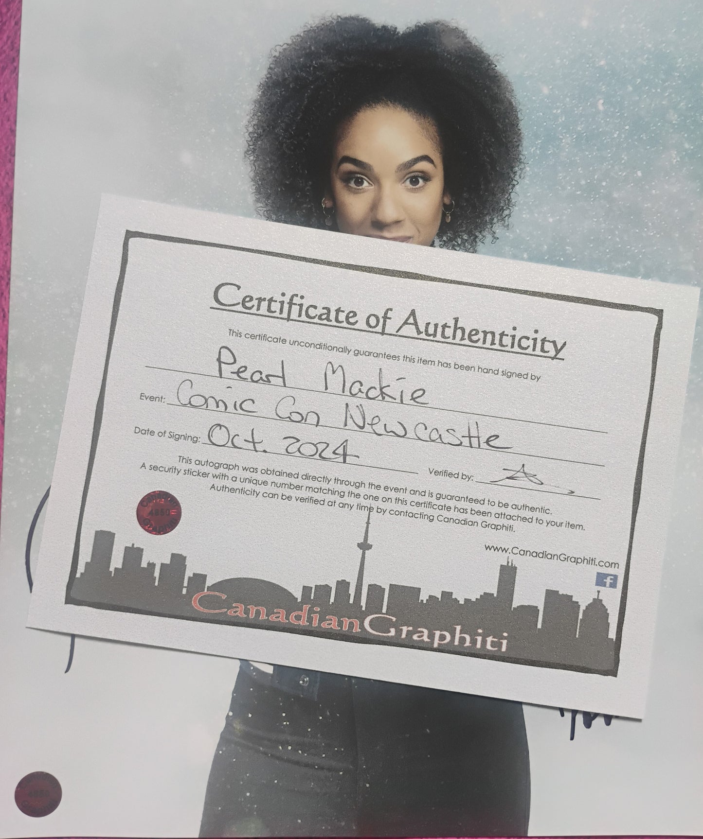 Pearl Mackie Hand Signed Autograph 8x10 Photo COA Doctor Who