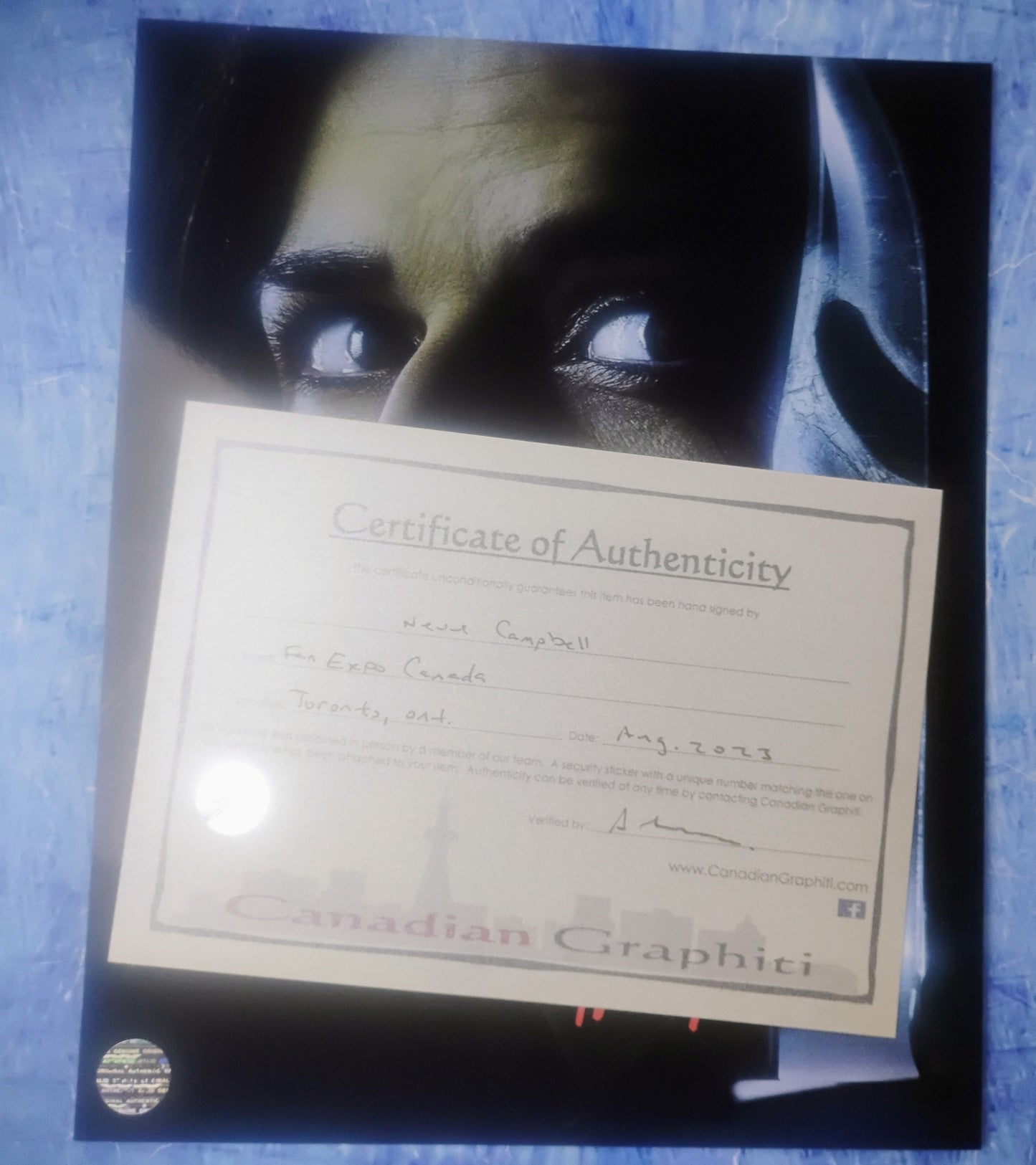 Neve Campbell Hand Signed Autograph 8x10 Photo COA