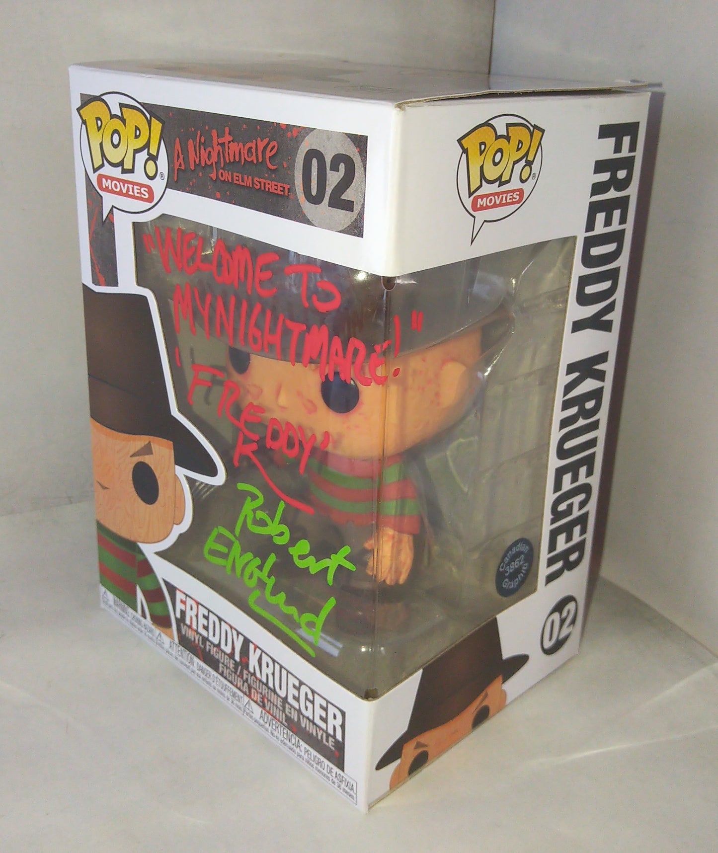 Robert Englund Hand Signed Autograph Freddy Krueger Funko Pop COA