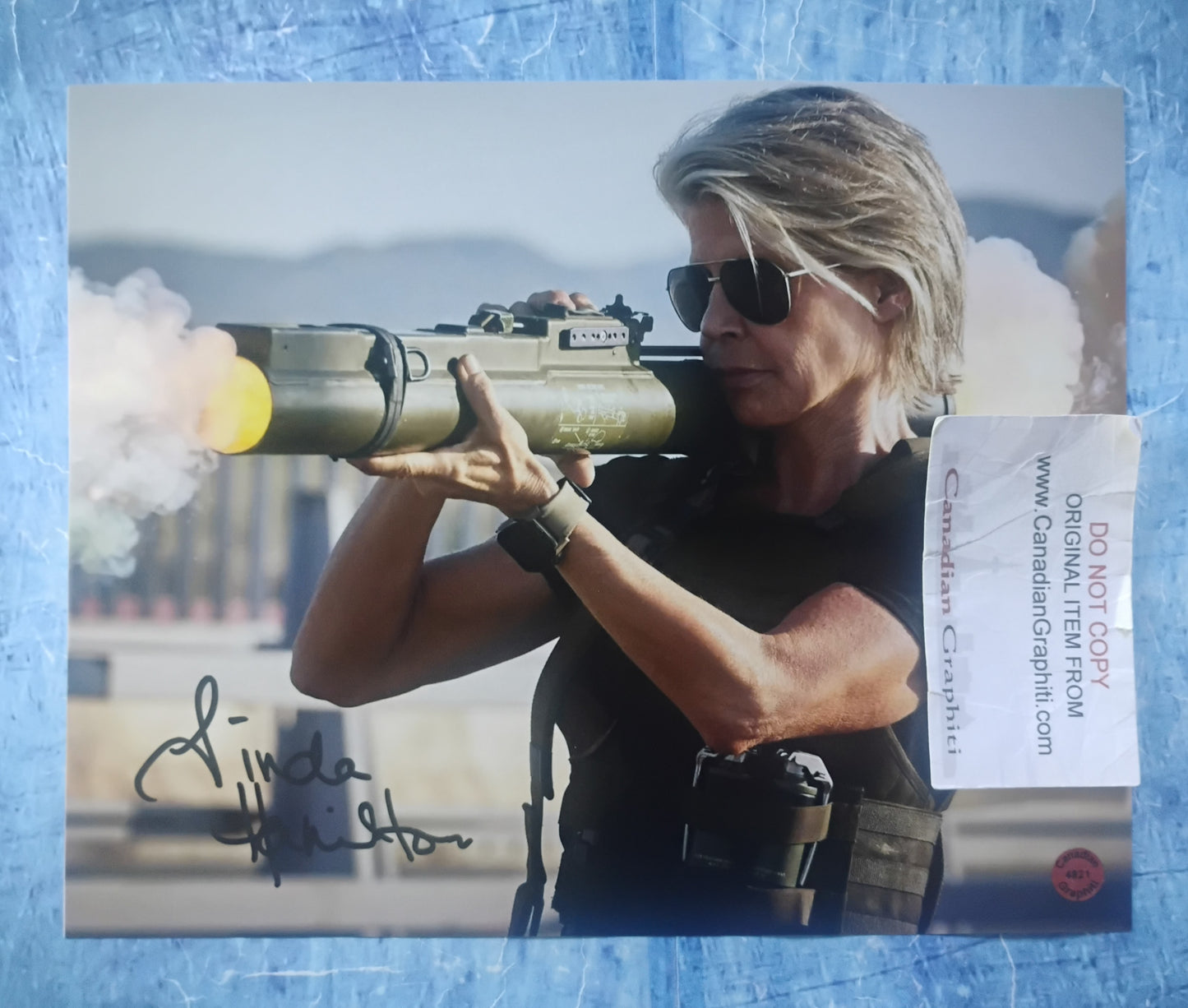 Linda Hamilton Hand Signed Autograph 8x10 Photo COA The Terminator