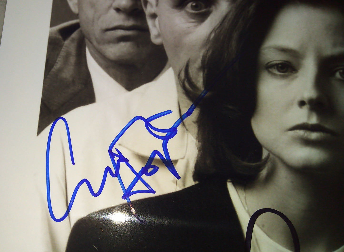 Jodie Foster & Anthony Hopkins Hand Signed Autograph 8x10 Photo COA Silence Of The Lambs