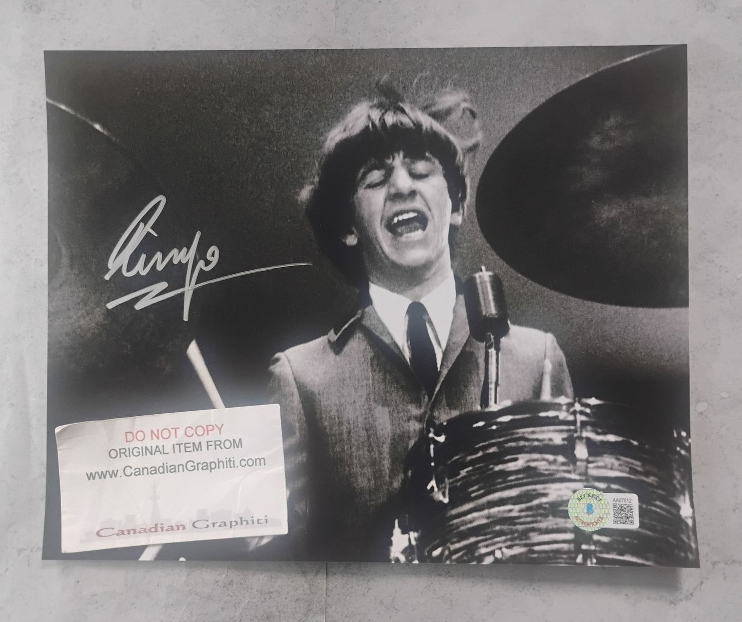 Ringo Starr Hand Signed Autograph 8x10 Photo BAS COA The Beatles
