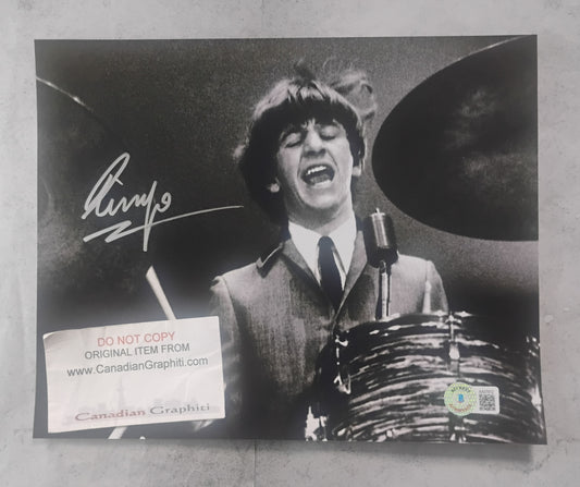 Ringo Starr Hand Signed Autograph 8x10 Photo BAS COA The Beatles