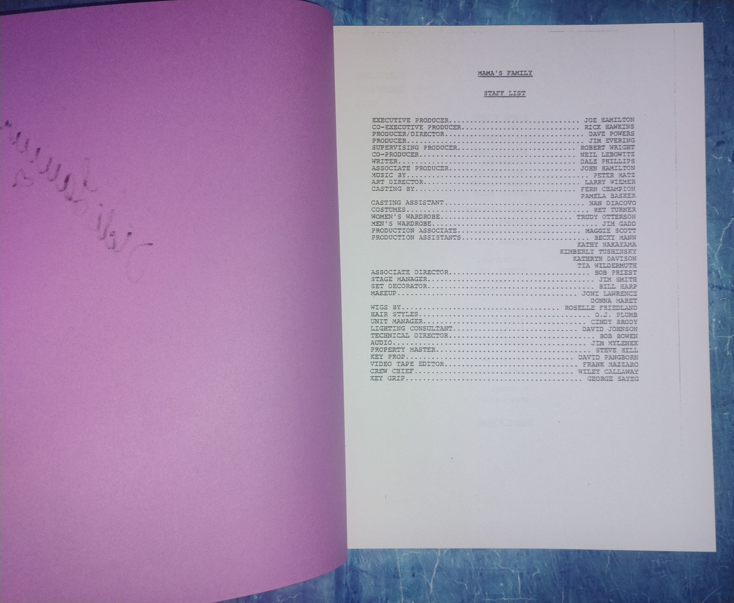 Vicki Lawrence Hand Signed Autograph Mama's Family Script COA