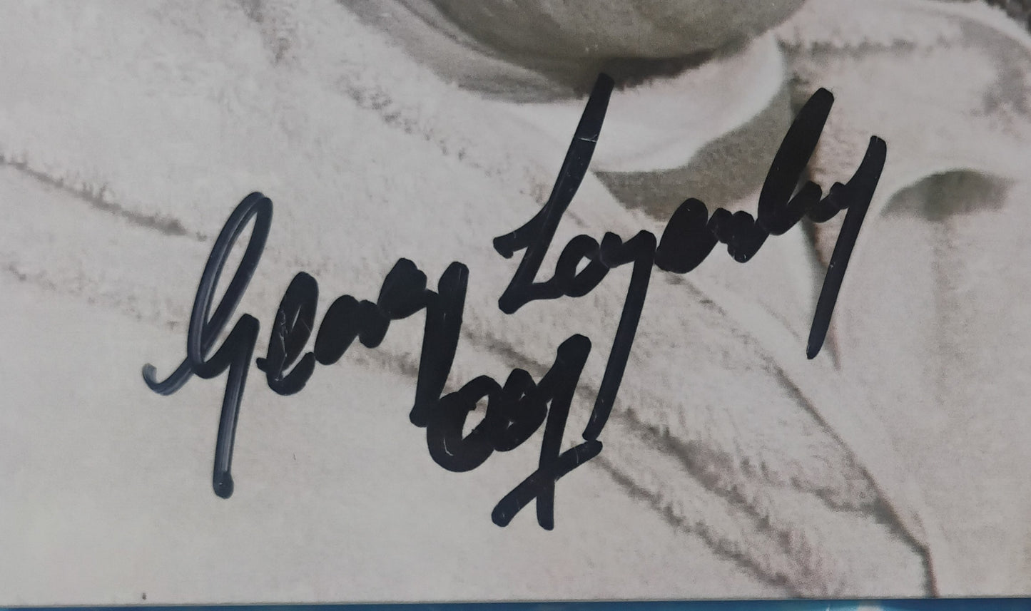 George Lazenby & Terence Mountain Hand Signed Autograph Photo JSA COA James Bond