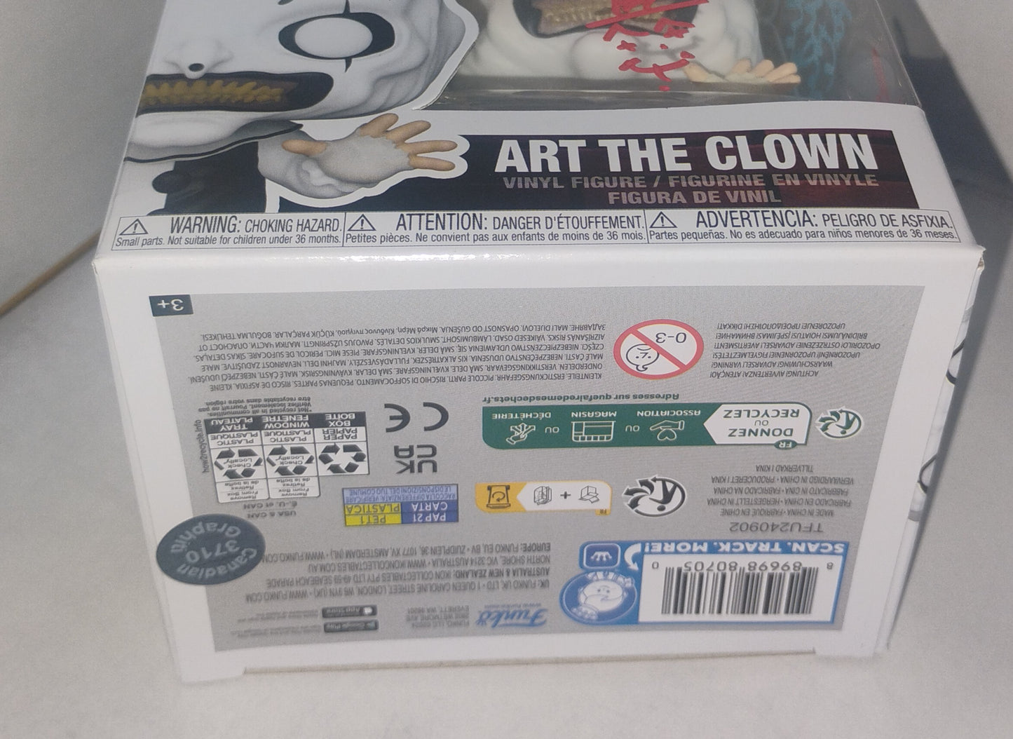 Terrifier 5x Cast Hand Signed Autograph Art The Clown Funko Pop COA David Howard Thornton