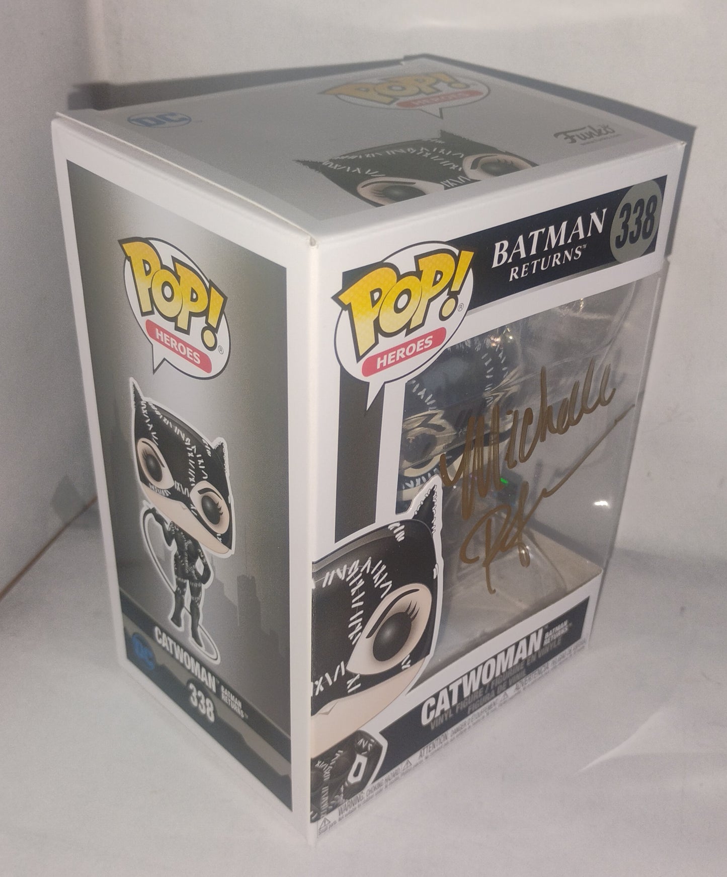 Michelle Pfeiffer Hand Signed Autograph Catwoman Funko Pop COA