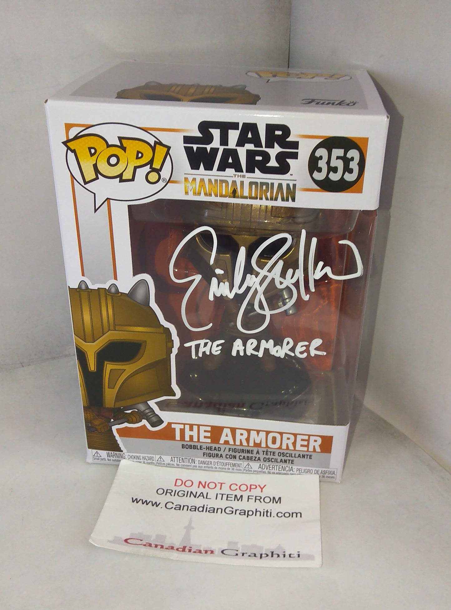 Emily Swallow Hand Signed Autograph Star Wars Funko Pop COA + JSA