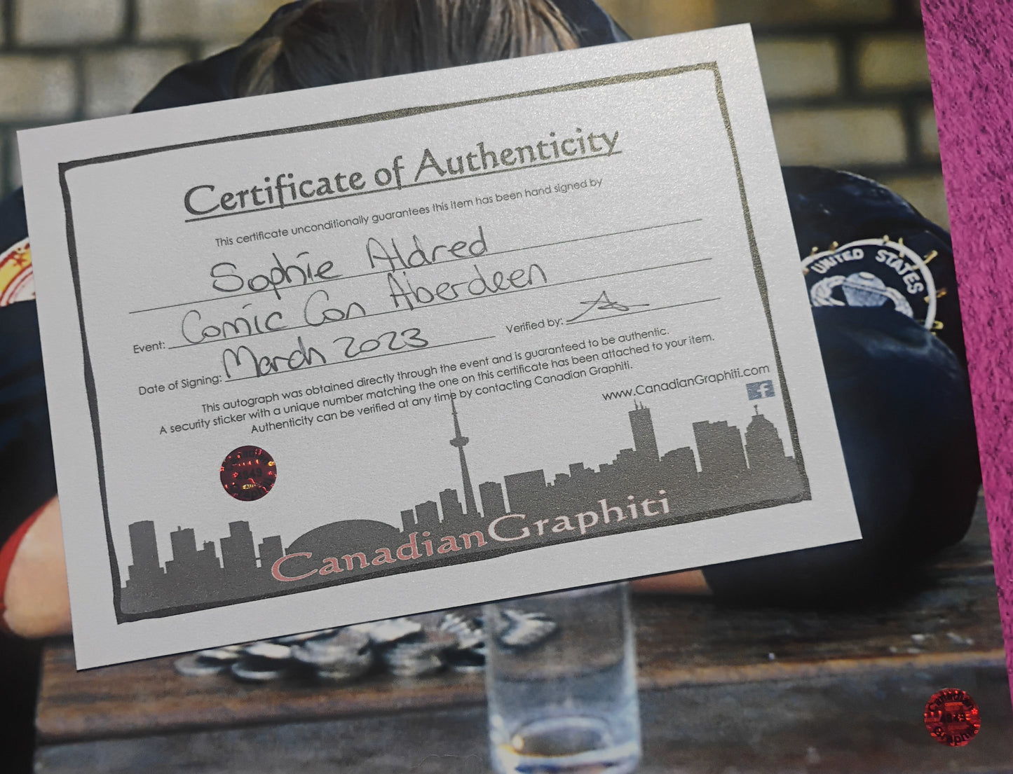 Sophie Aldred Hand Signed Autograph 8x10 Photo COA Doctor Who