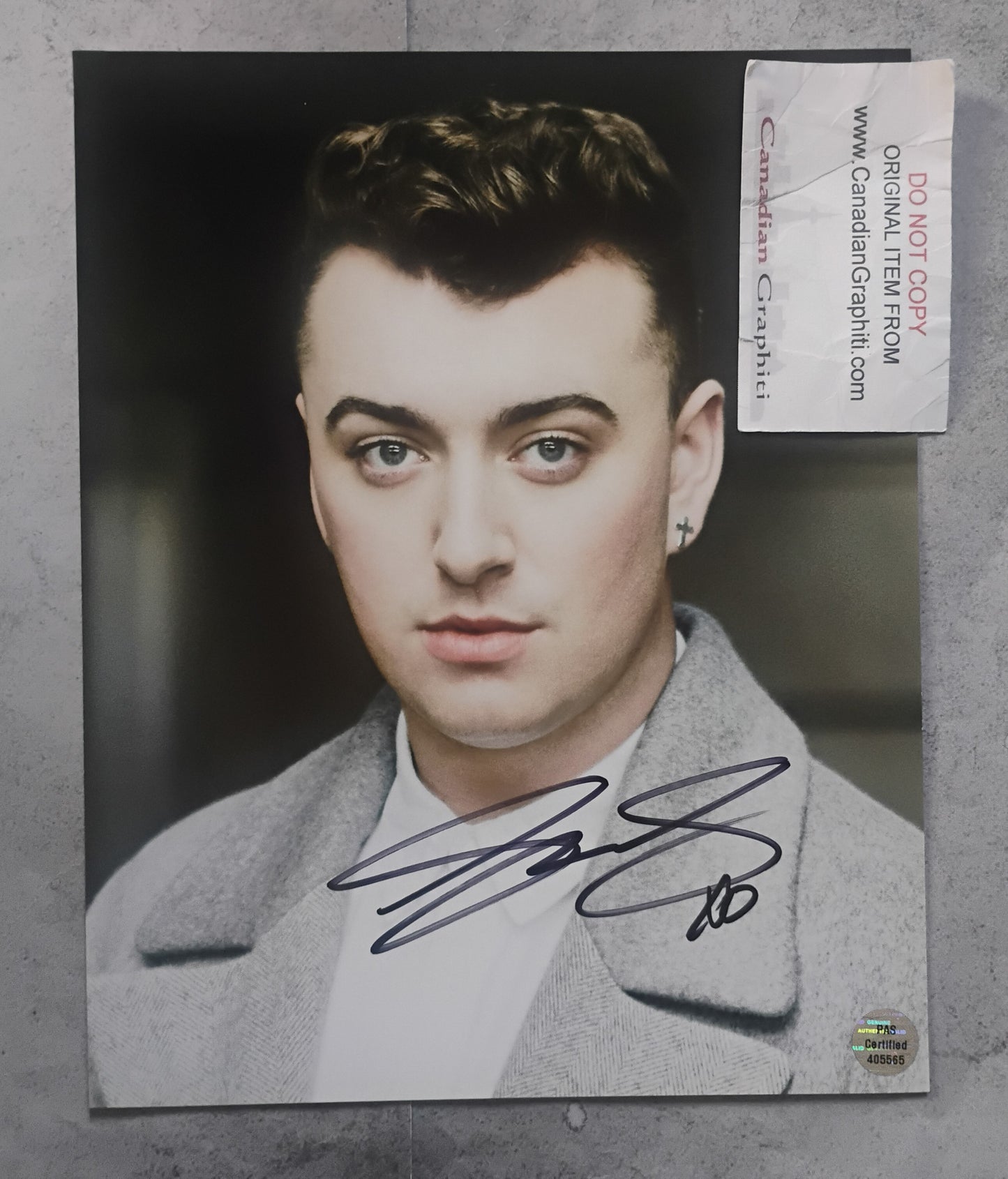 Sam Smith Hand Signed Autograph 8x10 Photo COA