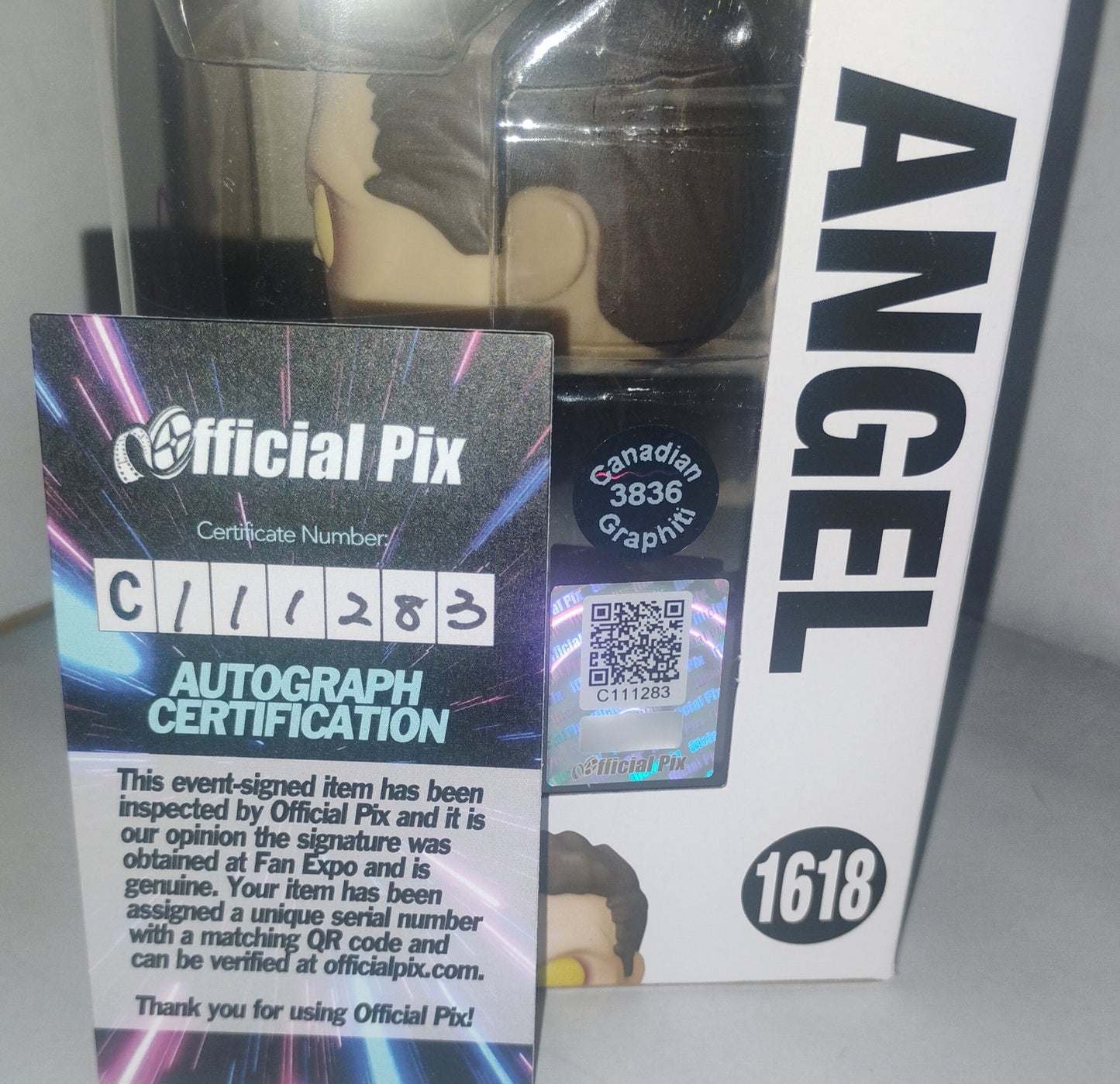 David Boreanaz Hand Signed Autograph Angel Funko Pop OPix COA