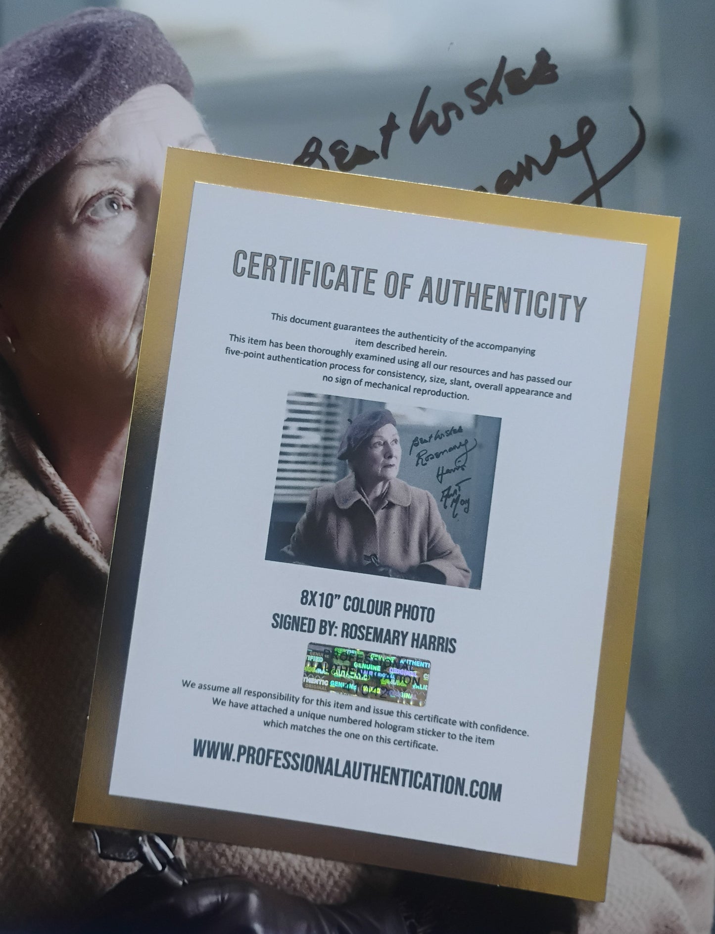 Rosemary Harris Hand Signed Autograph 8x10 Photo COA Spider-man