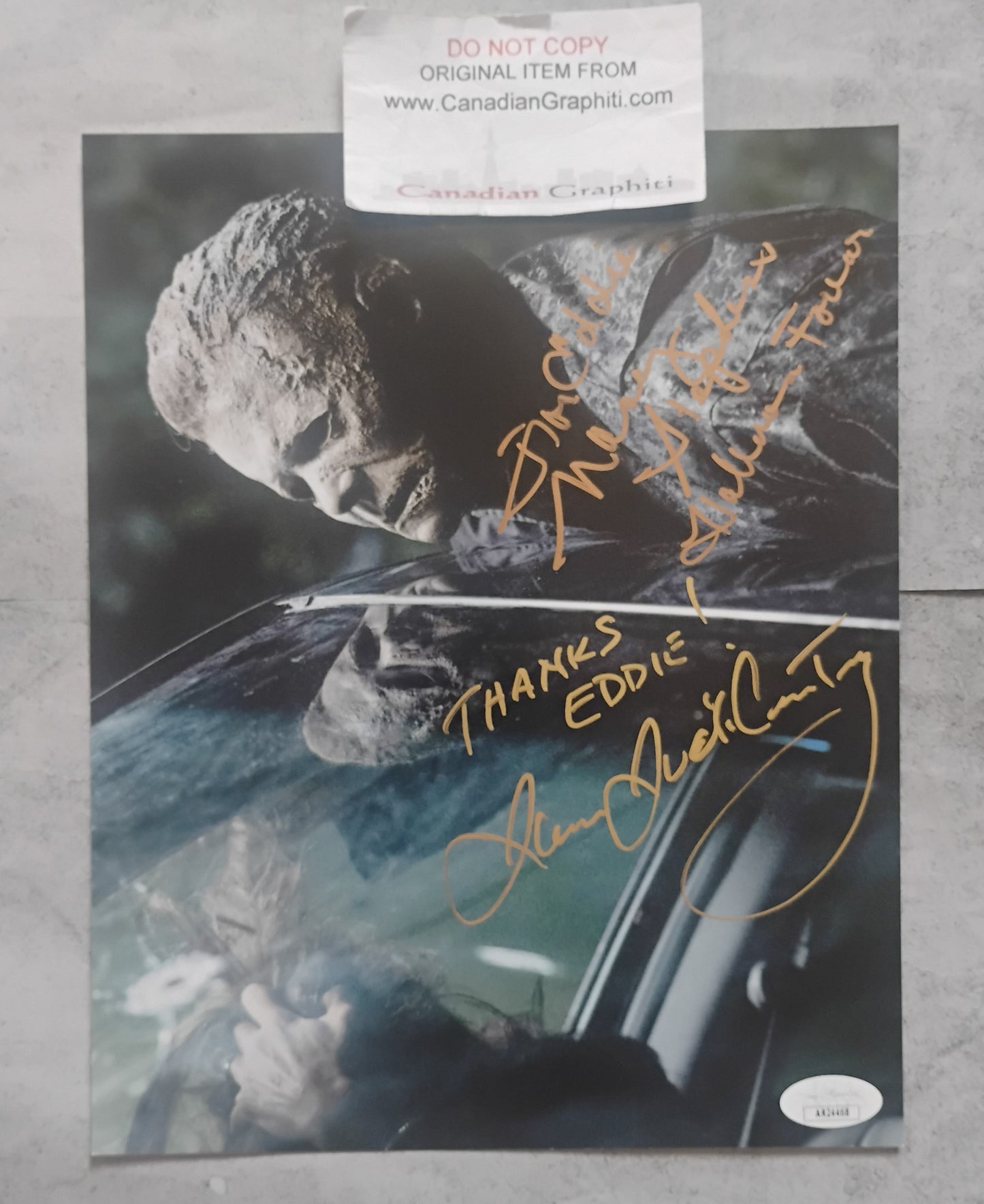 James Jude Courtney & Nancy Stephens Hand Signed Autograph 8x10 Photo JSA COA Halloween