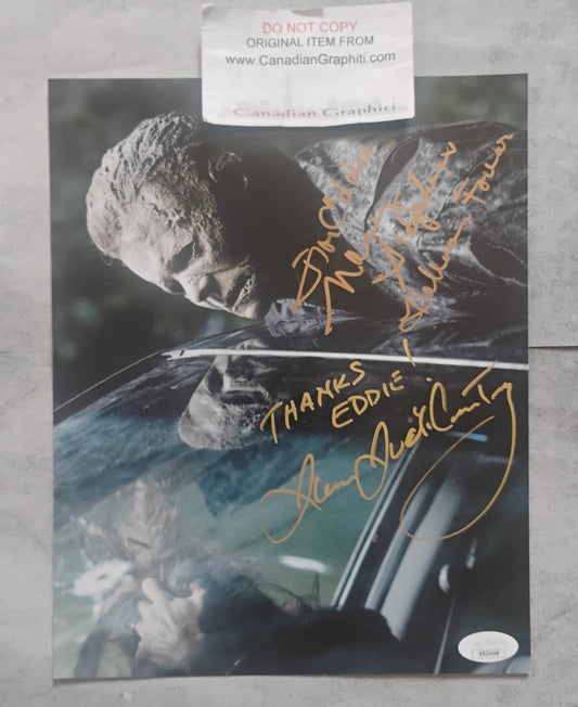 James Jude Courtney & Nancy Stephens Hand Signed Autograph 8x10 Photo JSA COA Halloween