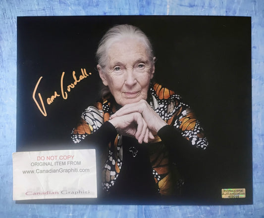 Jane Goodall Hand Signed Autograph 8x10 Photo COA